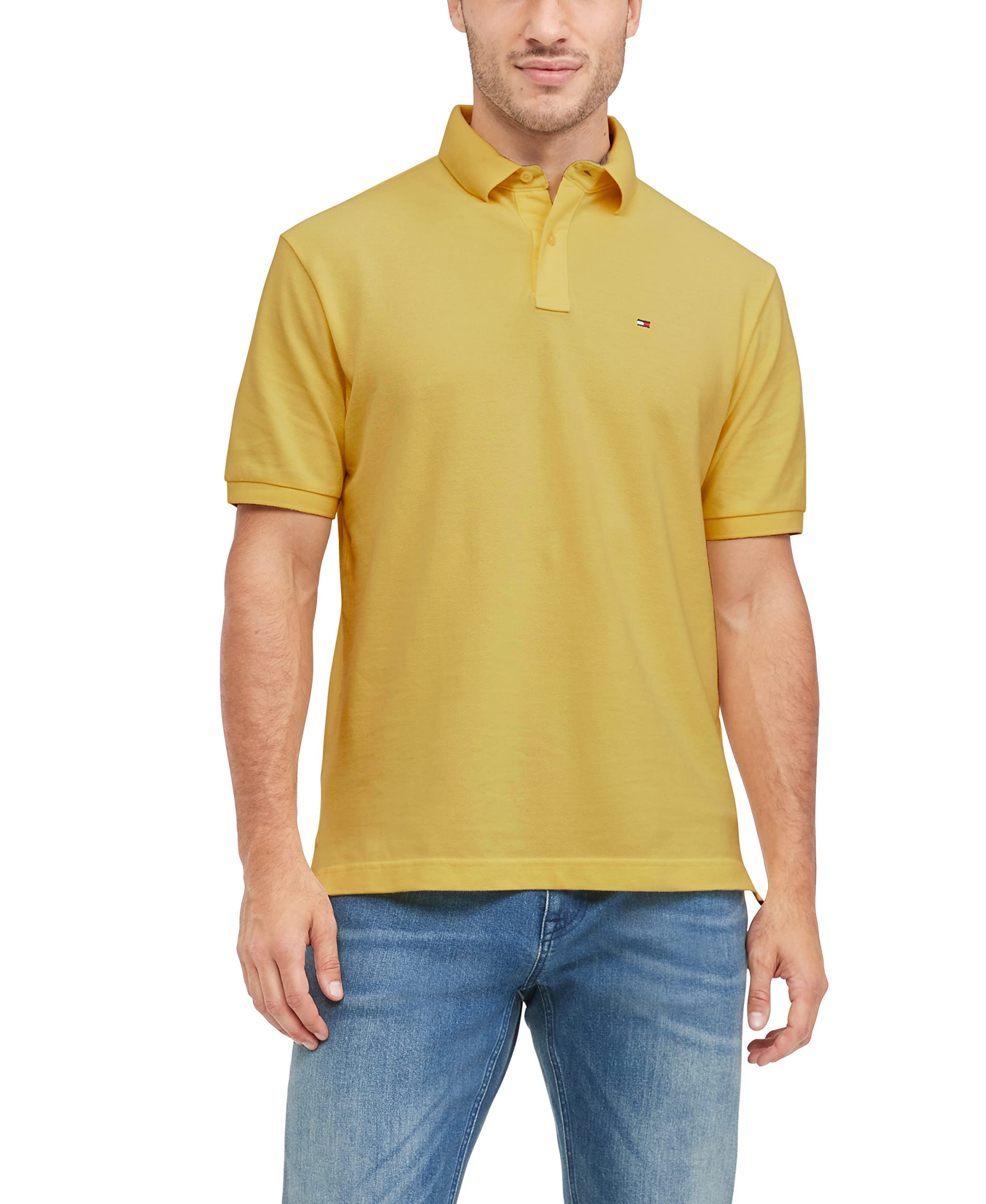 Foto 2 pulgar | Polo Tommy Hilfiger De Piqué De Algodón De Manga Corta Para Hombre - Venta Internacional.