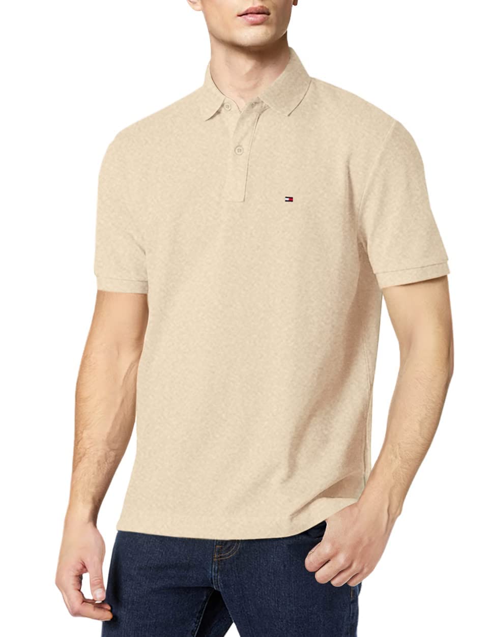 Polo Tommy Hilfiger De Piqué De Algodón De Manga Corta Para Hombre - Venta Internacional.