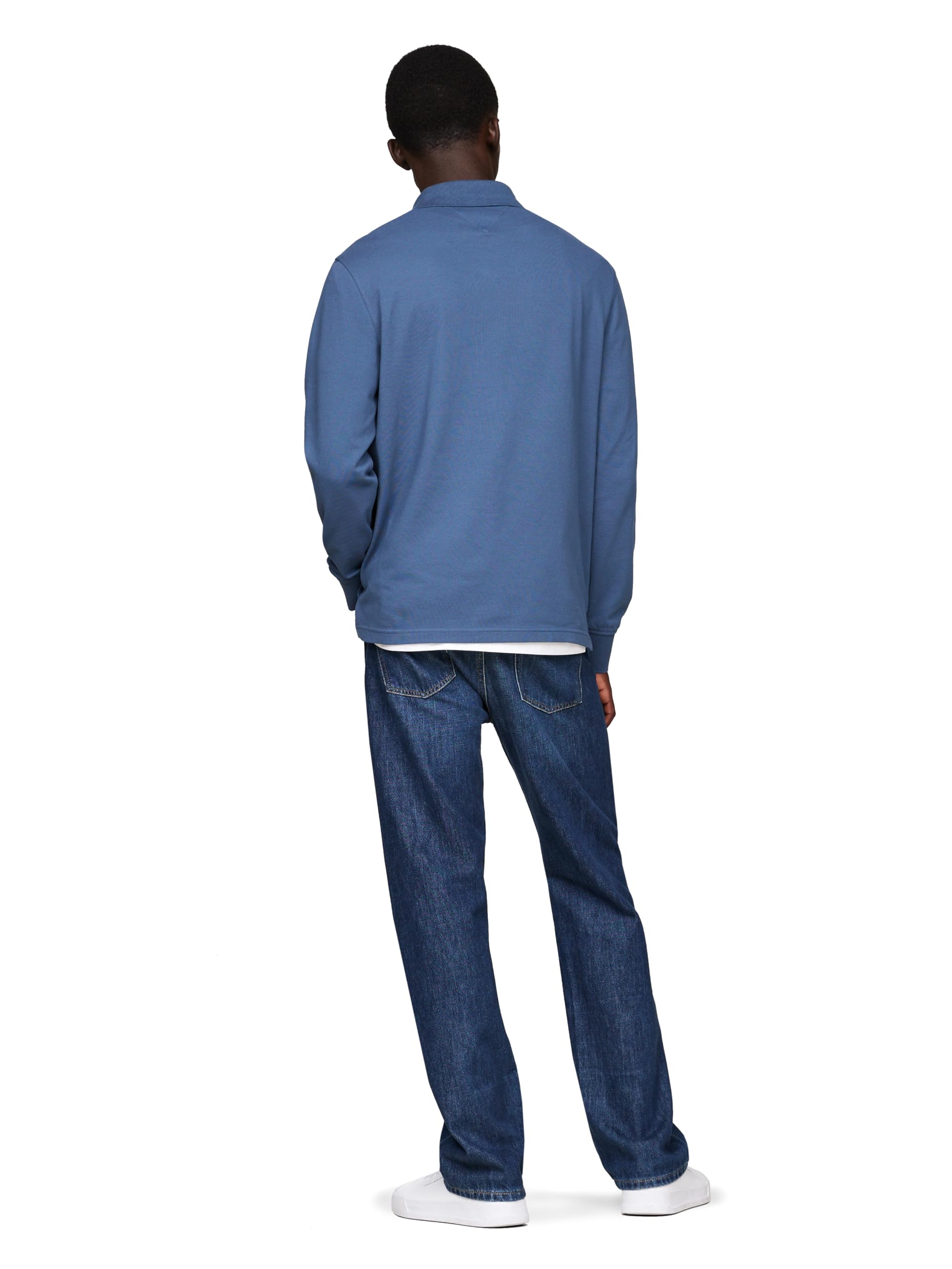 Foto 3 | Polo Tommy Hilfiger De Manga Larga De Corte Regular Para Hombre - Venta Internacional.