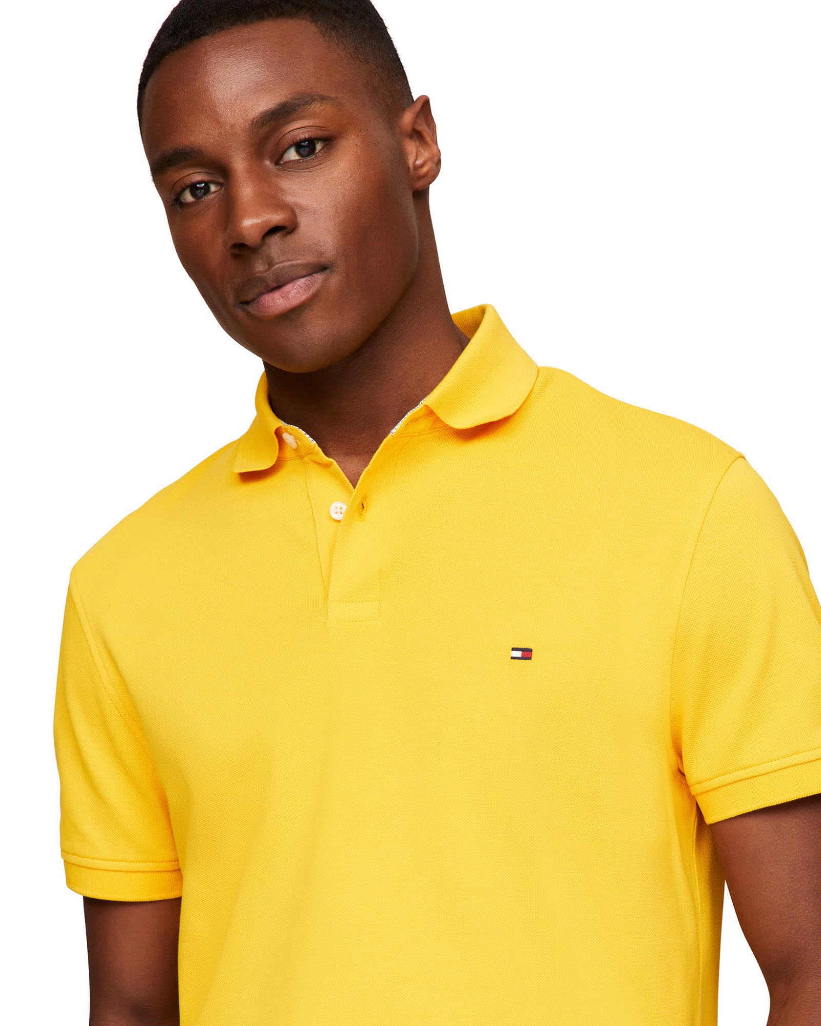 Foto 3 pulgar | Polo Tommy Hilfiger 1985 Slim De Manga Corta Para Hombre - Venta Internacional.
