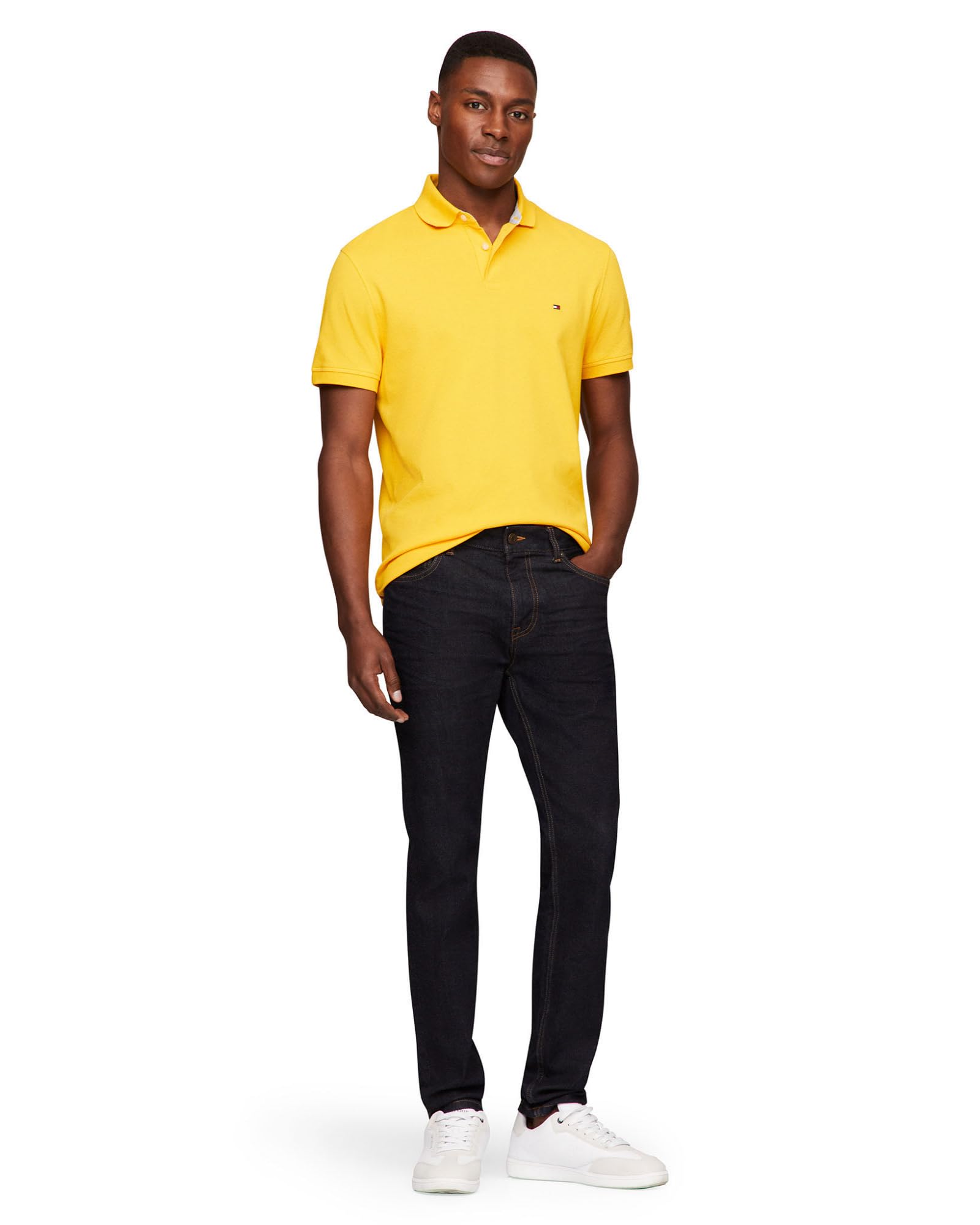 Foto 4 | Polo Tommy Hilfiger 1985 Slim De Manga Corta Para Hombre - Venta Internacional.