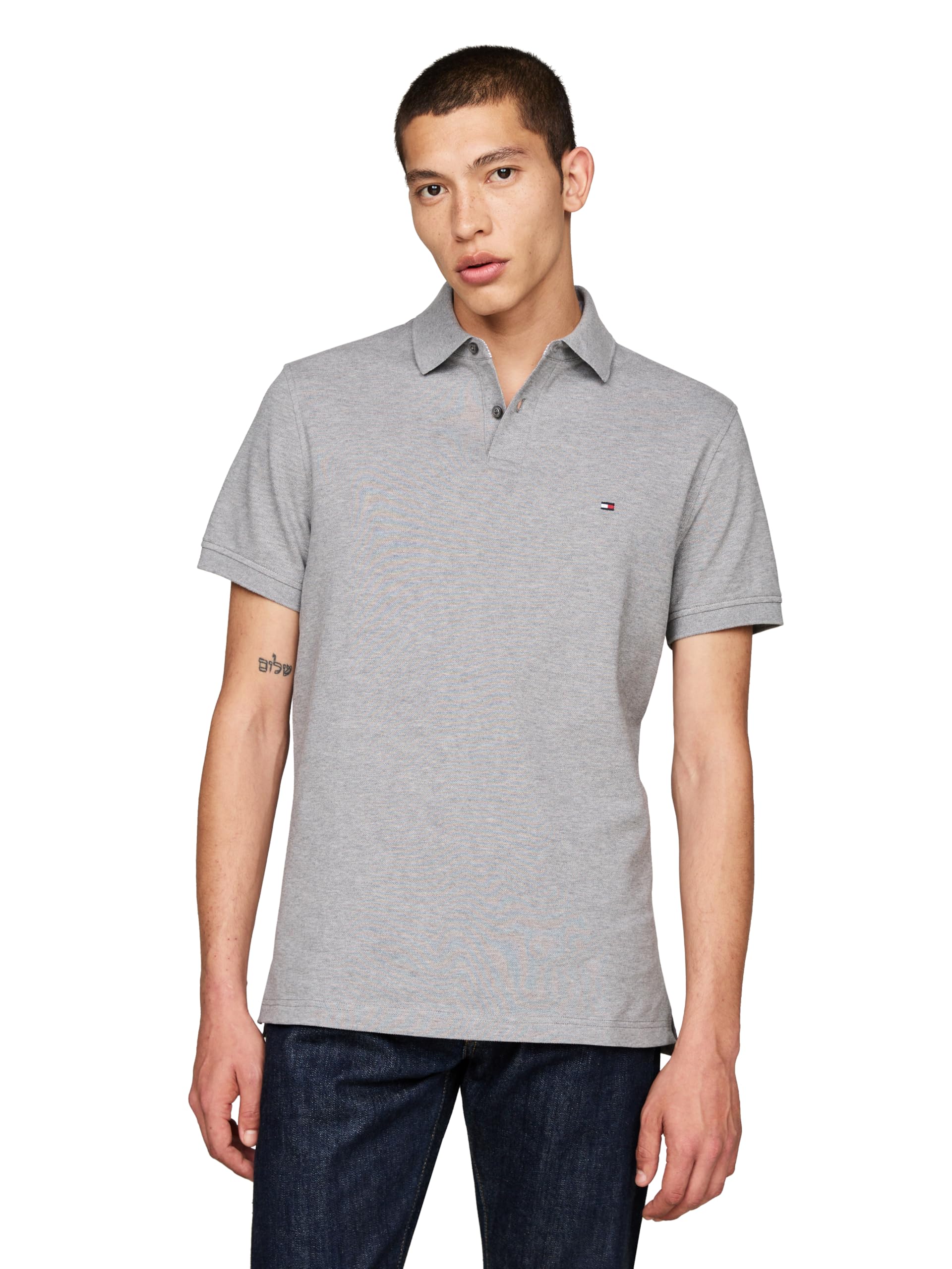 Foto 2 pulgar | Polo Tommy Hilfiger 1985 Slim De Manga Corta Para Hombre - Venta Internacional.