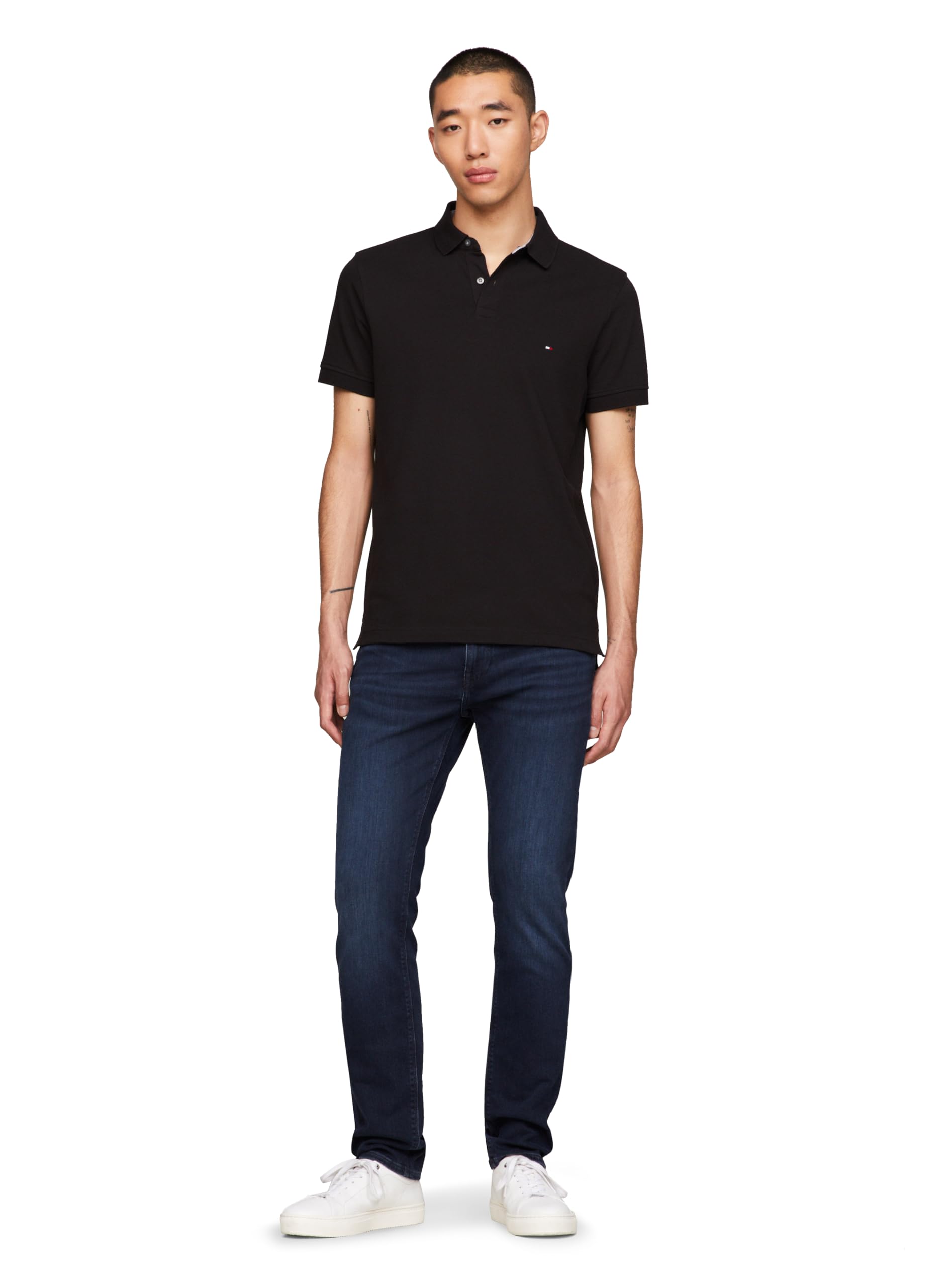 Foto 5 pulgar | Polo Tommy Hilfiger 1985 Slim De Manga Corta Para Hombre - Venta Internacional.