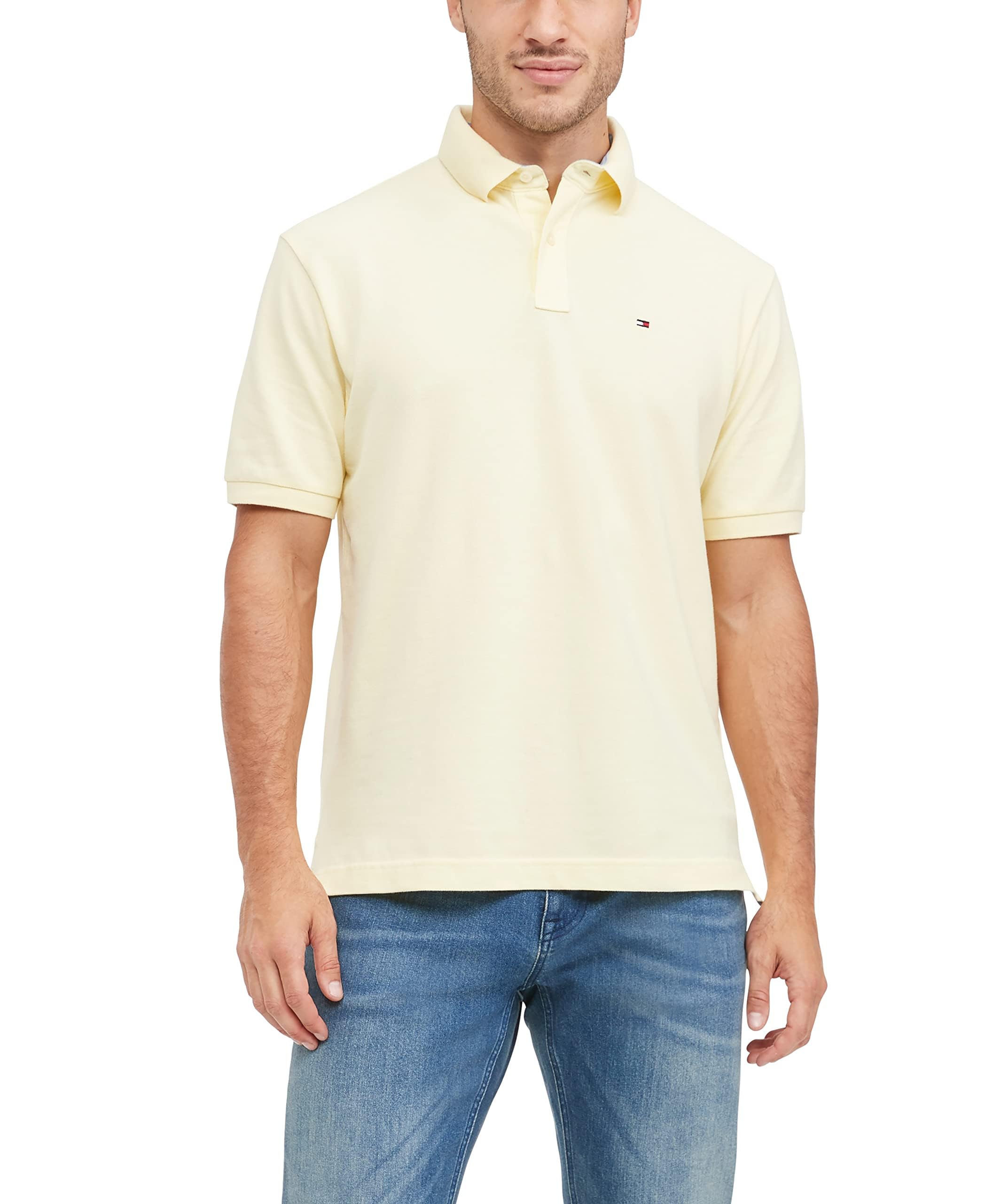 Polo Tommy Hilfiger De Manga Corta, Corte Clásico, Para Hombre - Venta Internacional.