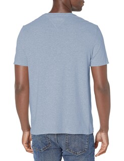 Foto 2 | Camiseta Tommy Hilfiger Con Cuello Redondo Y Bolsillo Azul Málaga Para Hombre - Venta Internacional.
