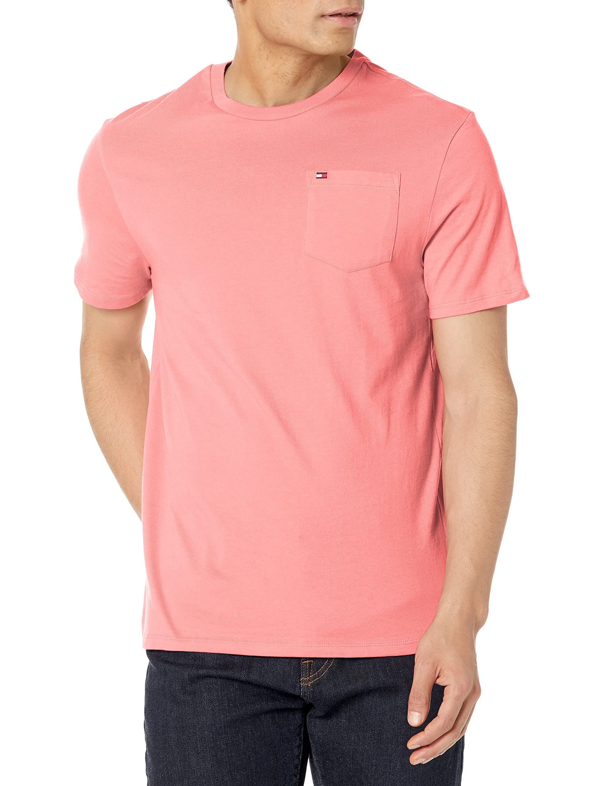 Foto 2 pulgar | Camiseta Tommy Hilfiger Con Estampado De Cuello Redondo Y Manga Corta Para Hombre - Venta Internacional.