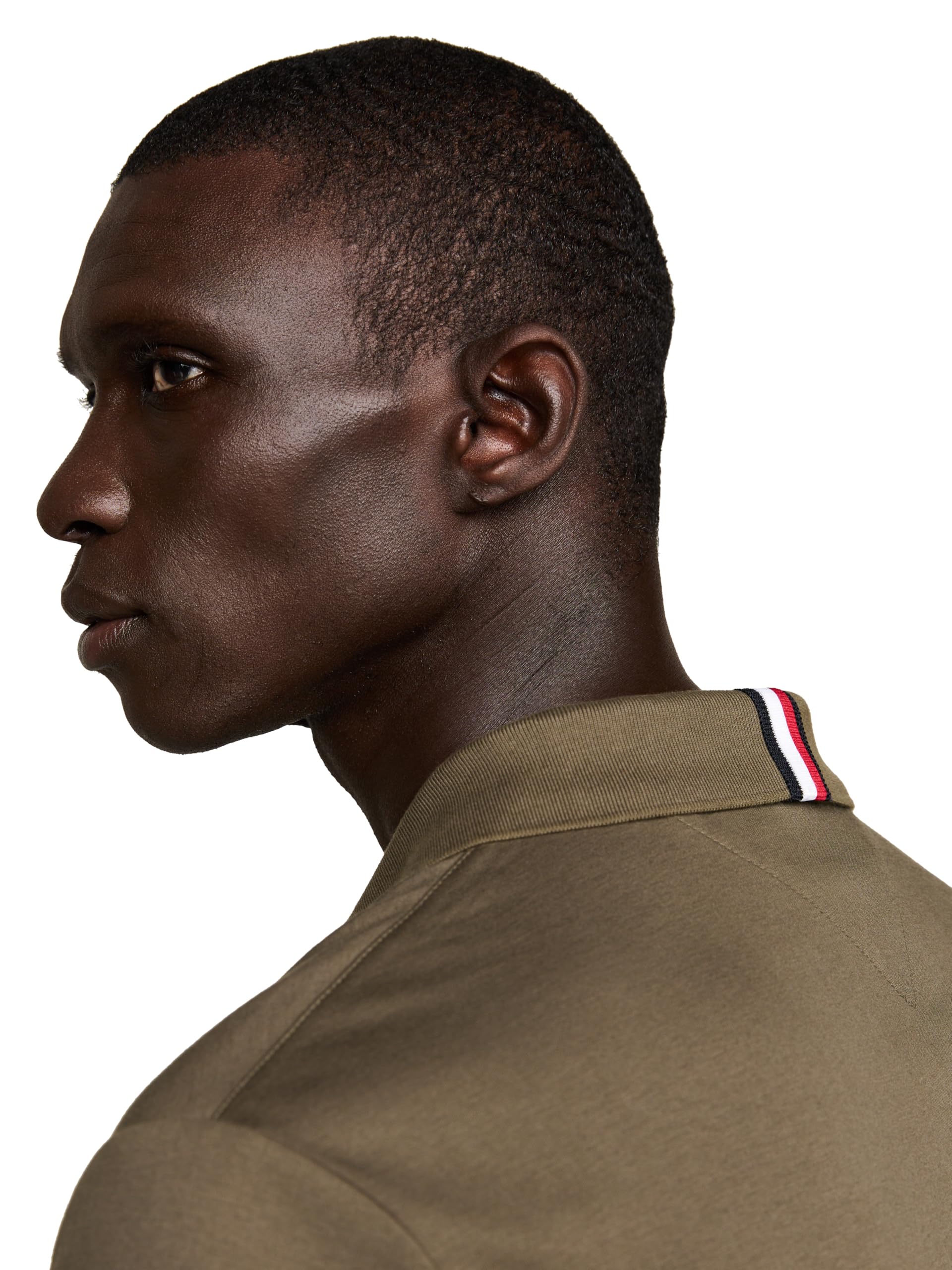 Foto 2 | Polo Tommy Hilfiger De Algodón Líquido, Color Verde Militar Regular - Venta Internacional.