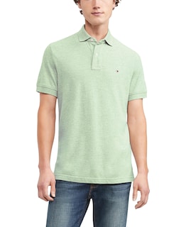 Foto 1 | Polo Tommy Hilfiger B7886 Soft Green Htr Para Hombre - Venta Internacional.