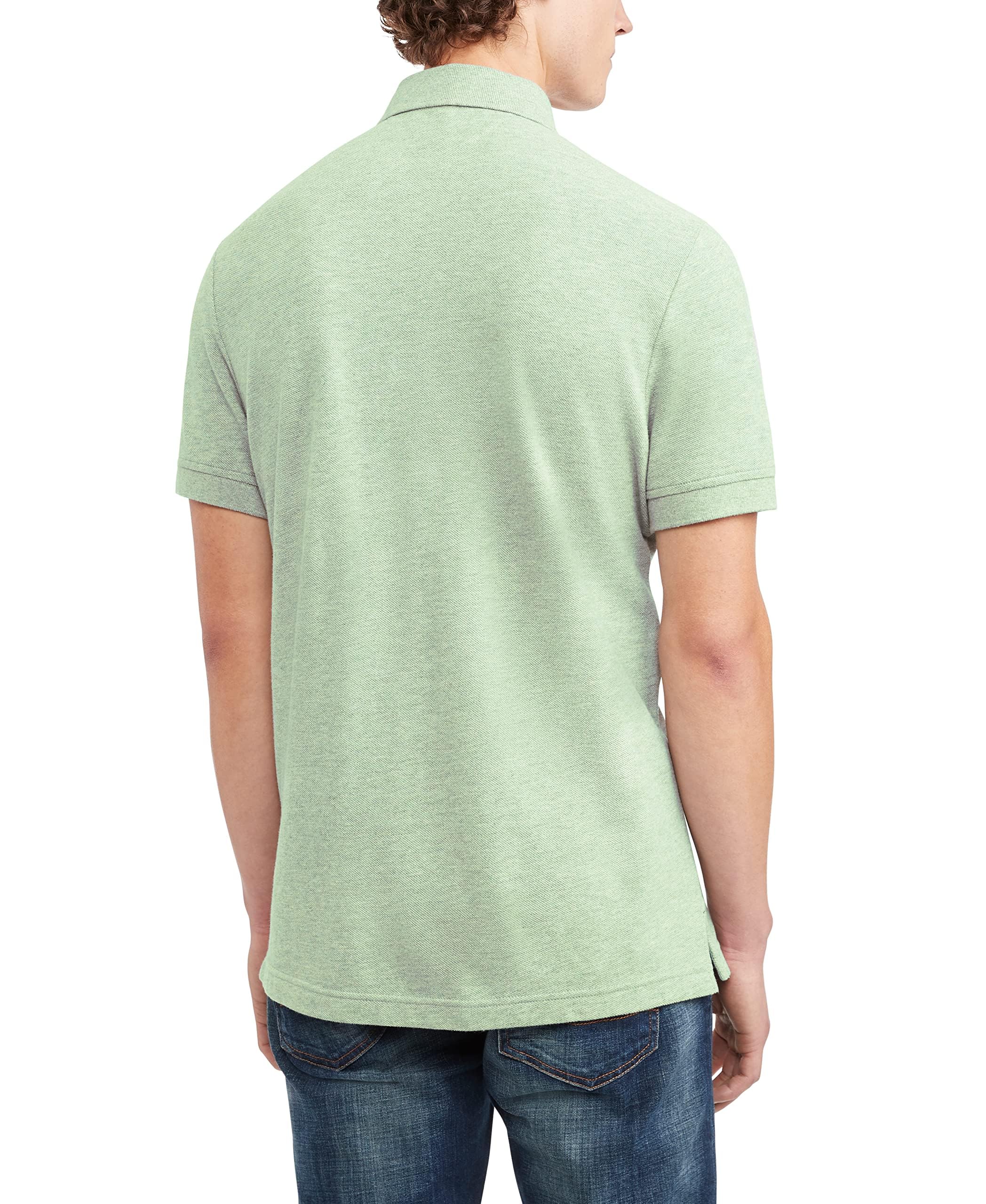 Foto 2 | Polo Tommy Hilfiger B7886 Soft Green Htr Para Hombre - Venta Internacional.