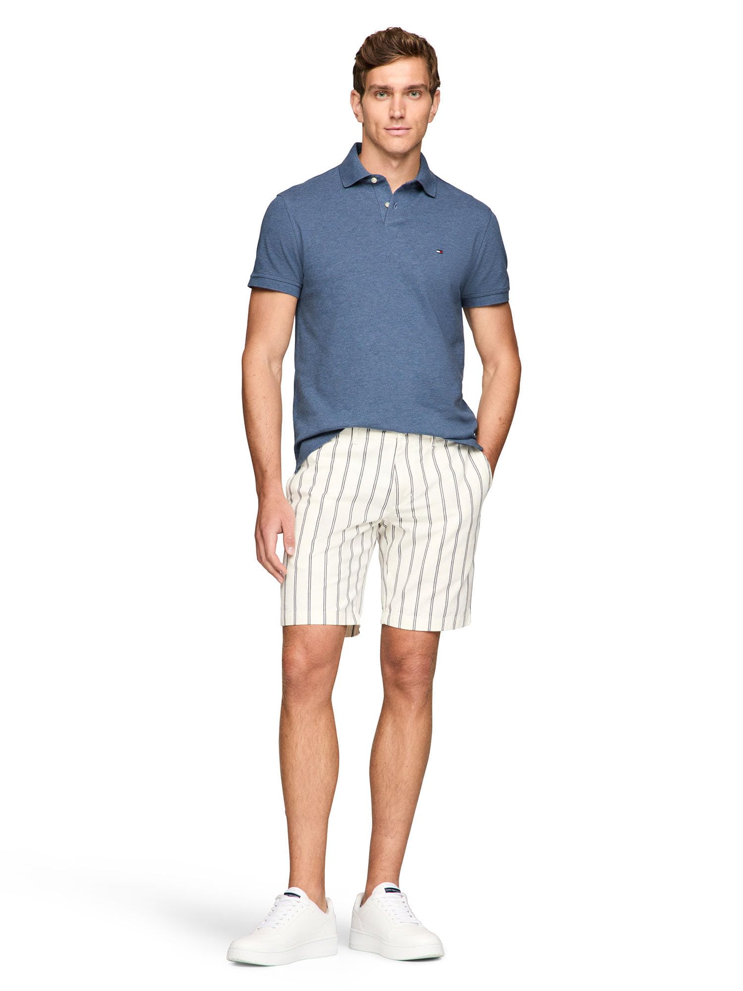 Foto 4 pulgar | Polo Tommy Hilfiger 1985 Slim De Manga Corta Para Hombre - Venta Internacional.