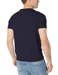 Foto 3 | Camiseta Tommy Hilfiger Para Hombre, Manga Corta, Cuello Redondo, Azul Marino, Talla S - Venta Internacional.