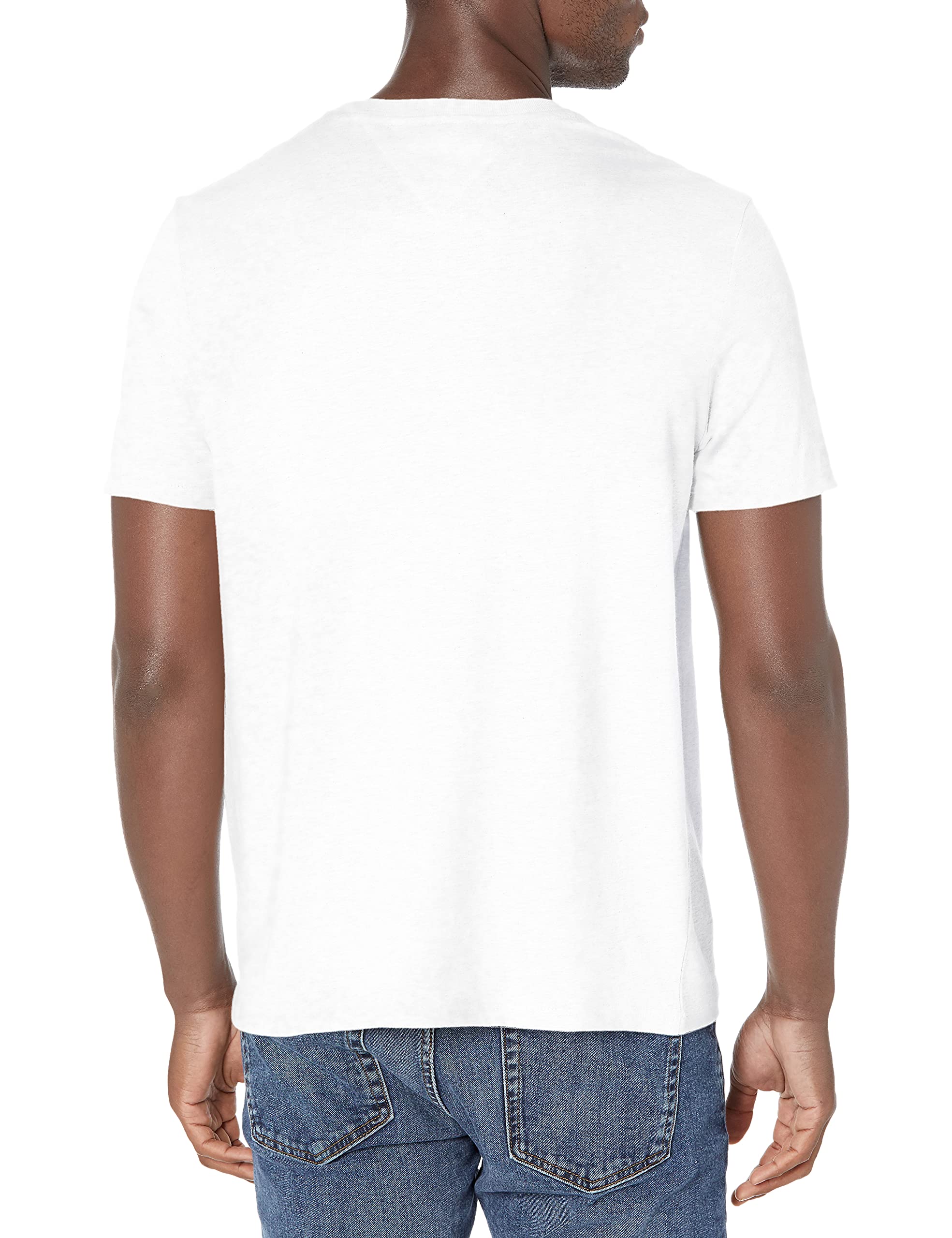 Foto 3 pulgar | Camiseta Tommy Hilfiger De Cuello Redondo Con Bolsillo Para Hombre, Color Blanco - Venta Internacional.