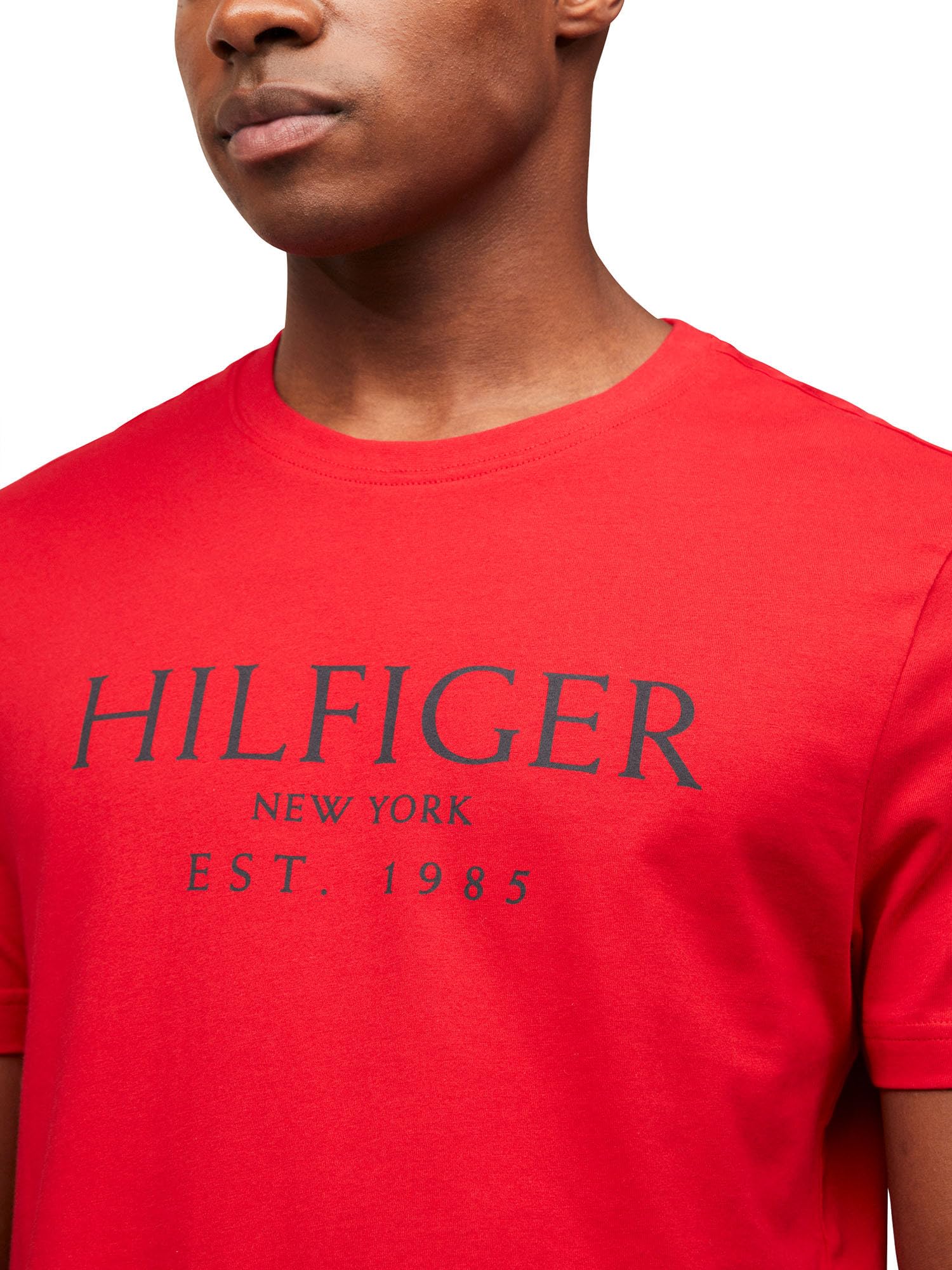 Foto 3 pulgar | Camiseta Tommy Hilfiger Big Hilfiger Logo Para Hombre, 100% Algodón - Venta Internacional.