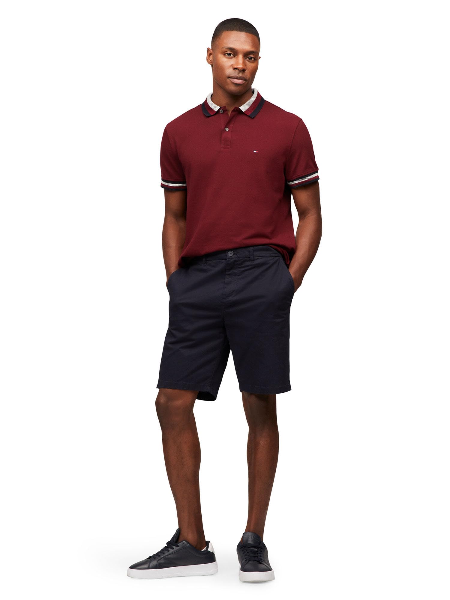 Foto 3 | Polo Tommy Hilfiger Con Cuello Bicolor Para Hombre - Venta Internacional.