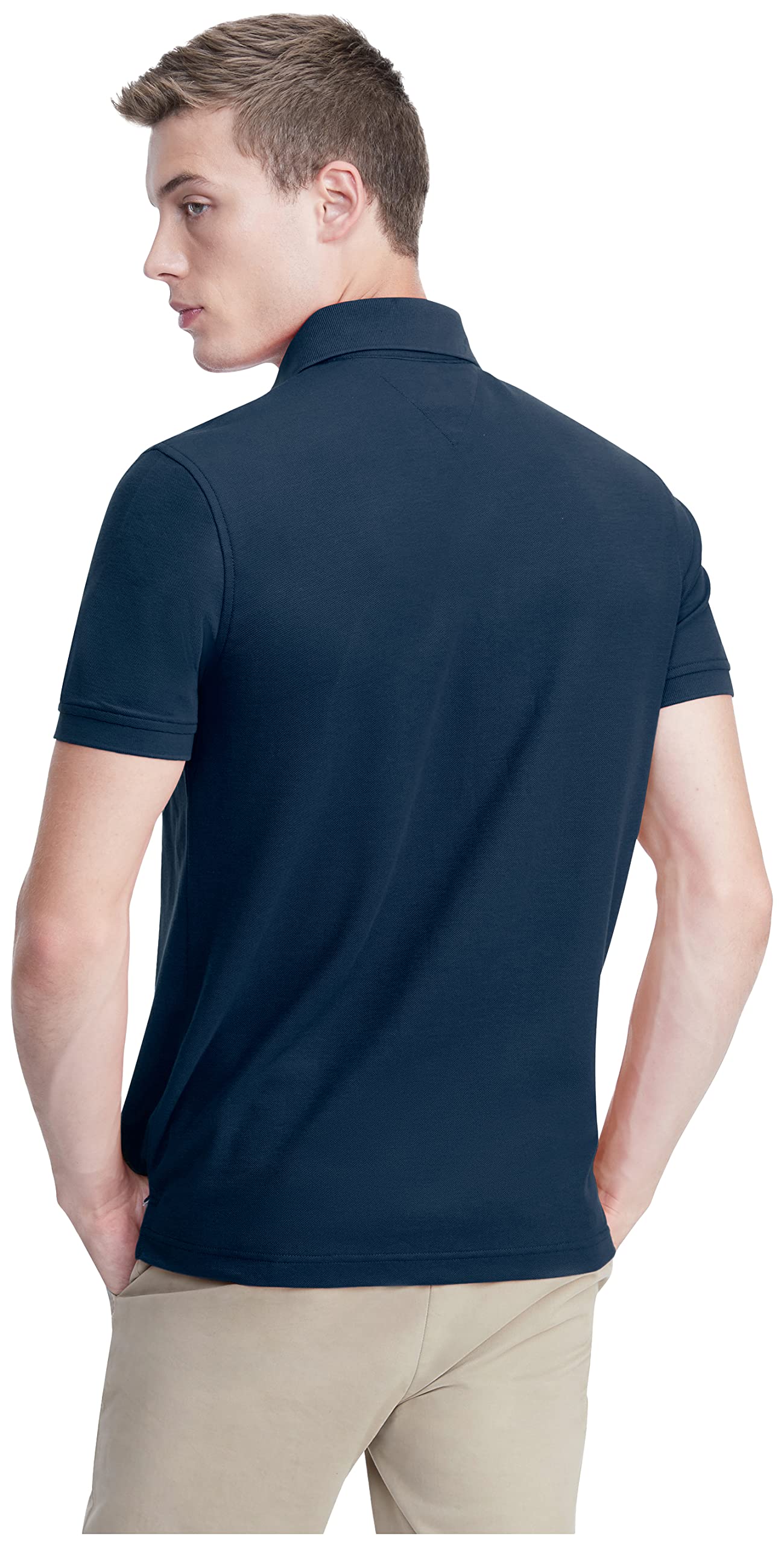 Foto 3 pulgar | Polo Tommy Hilfiger De Piqué De Algodón De Manga Corta Para Hombre - Venta Internacional.