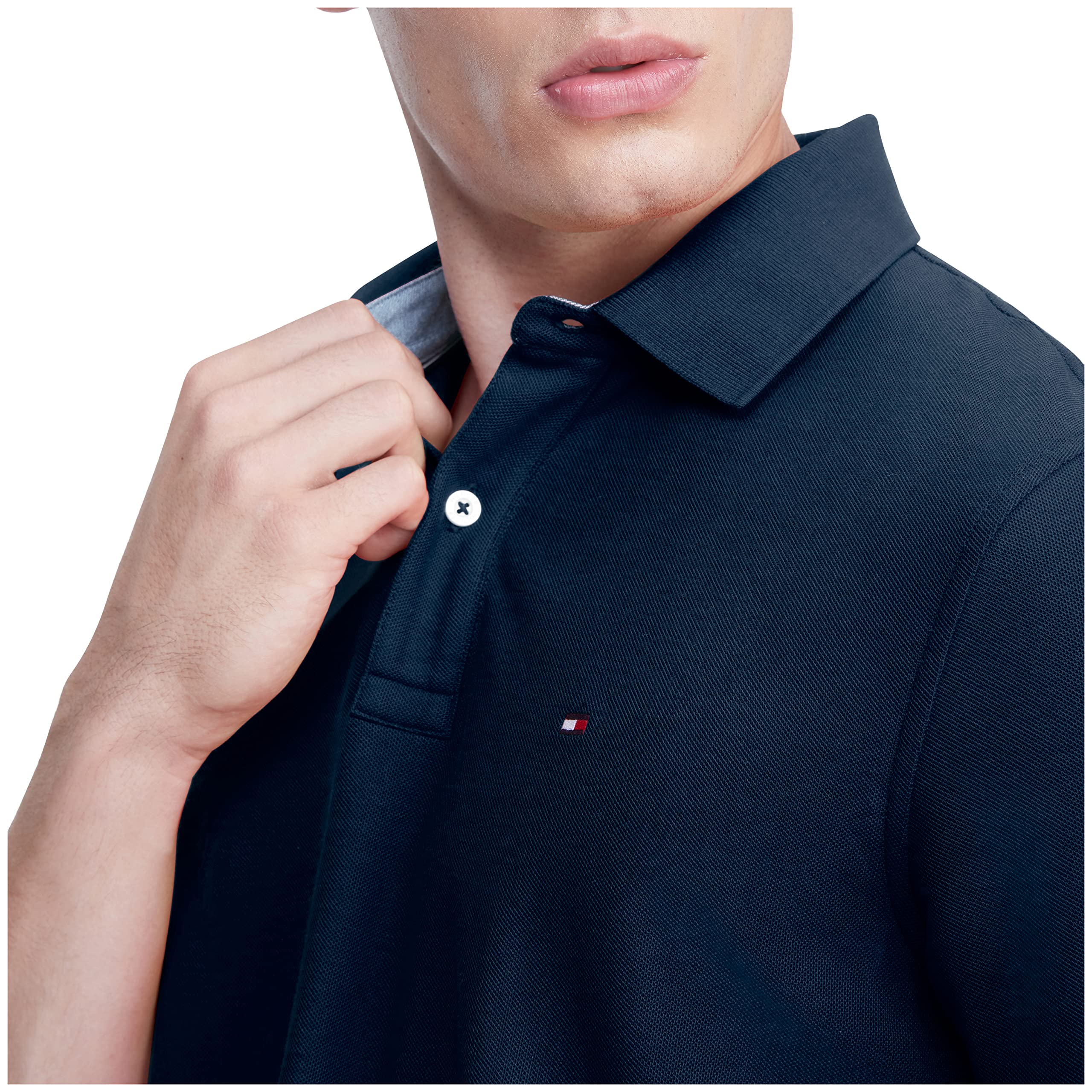 Foto 4 pulgar | Polo Tommy Hilfiger De Piqué De Algodón De Manga Corta Para Hombre - Venta Internacional.
