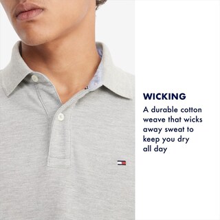 Foto 6 | Polo Tommy Hilfiger De Piqué De Algodón De Manga Corta Para Hombre - Venta Internacional.