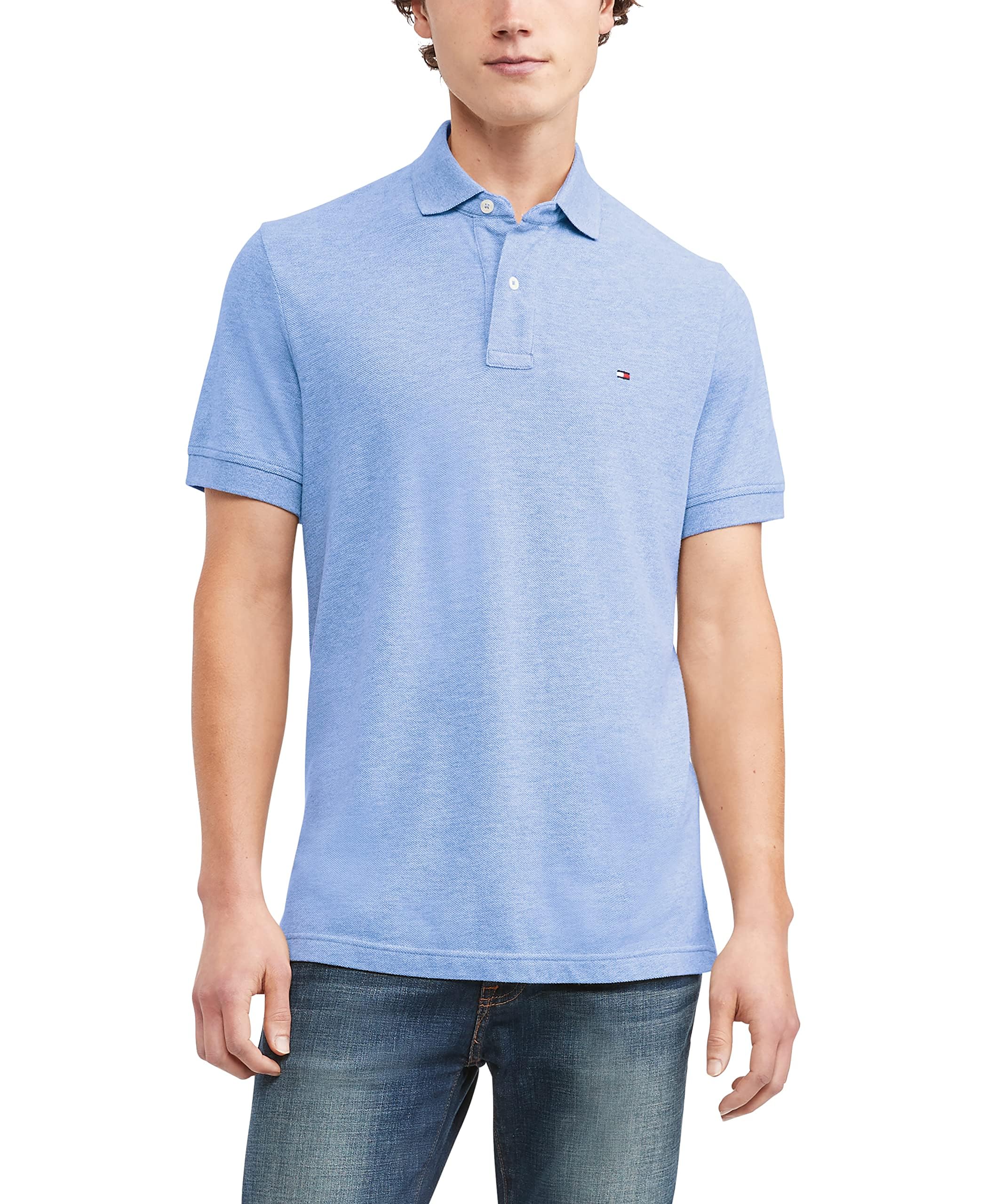 Foto 2 pulgar | Polo Tommy Hilfiger Classic Fit Para Hombre Malaga Azul - Venta Internacional.