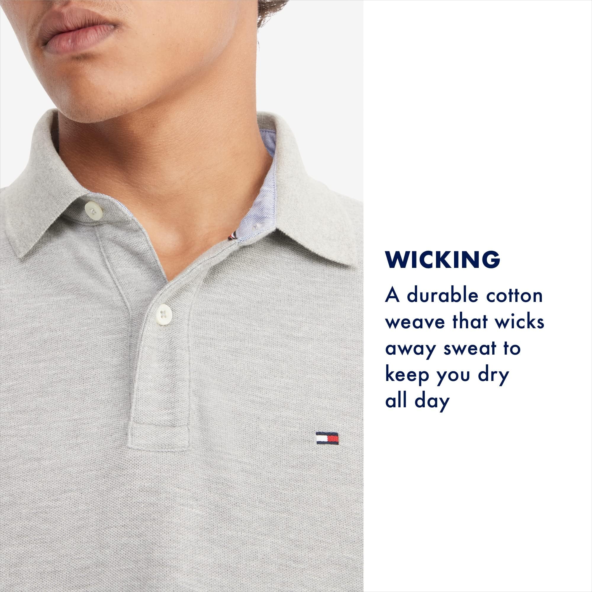 Foto 5 | Polo Tommy Hilfiger De Manga Corta De Algodón Piqué Rojo - Venta Internacional.