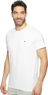 Foto 2 | Camiseta De Pijama Con Cuello Redondo Con La Bandera De Tommy Hilfiger Para Hombre, Color Blanco - Venta Internacional.