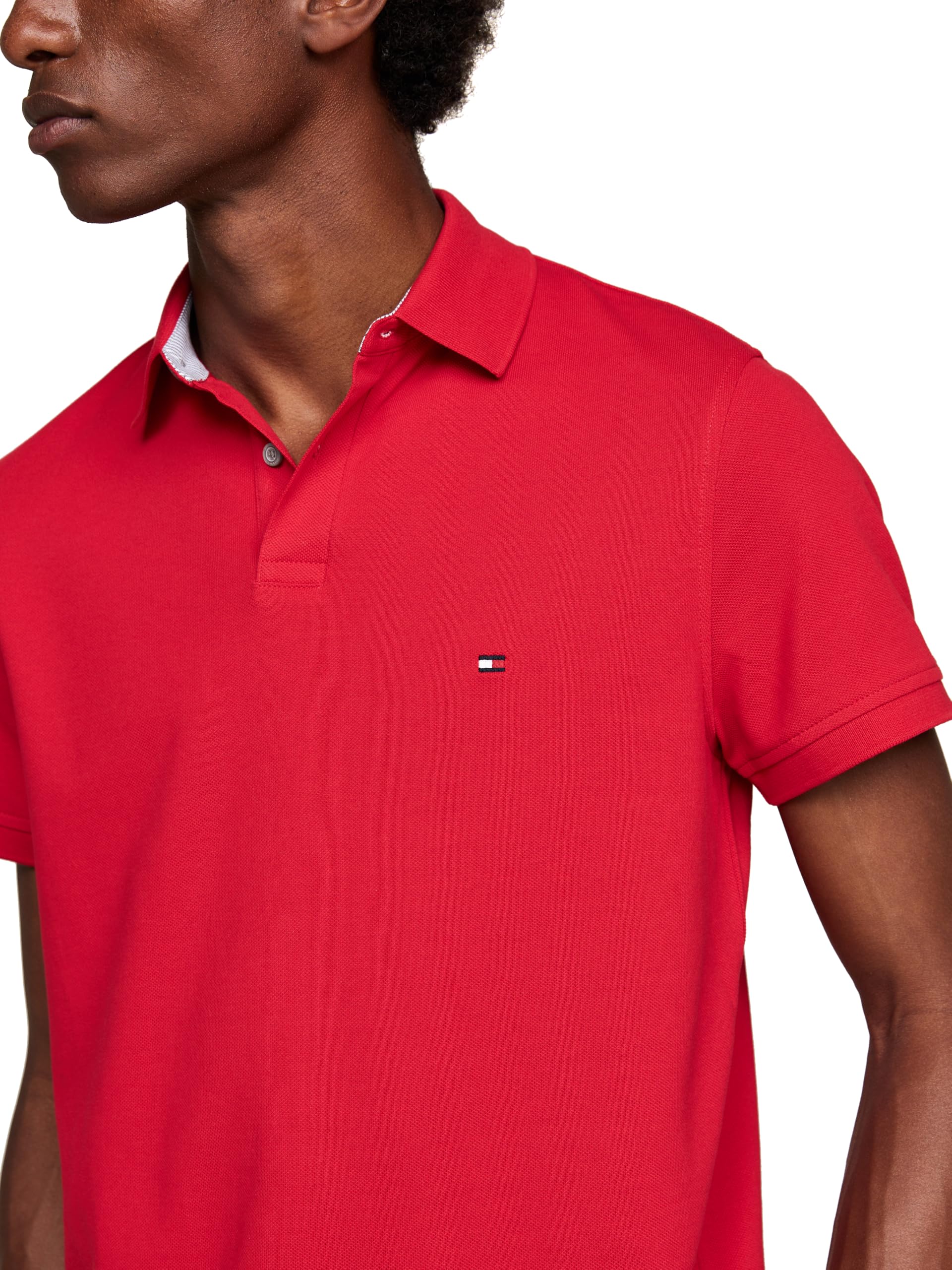 Foto 3 pulgar | Polo Tommy Hilfiger 1985 Slim De Manga Corta Para Hombre - Venta Internacional.