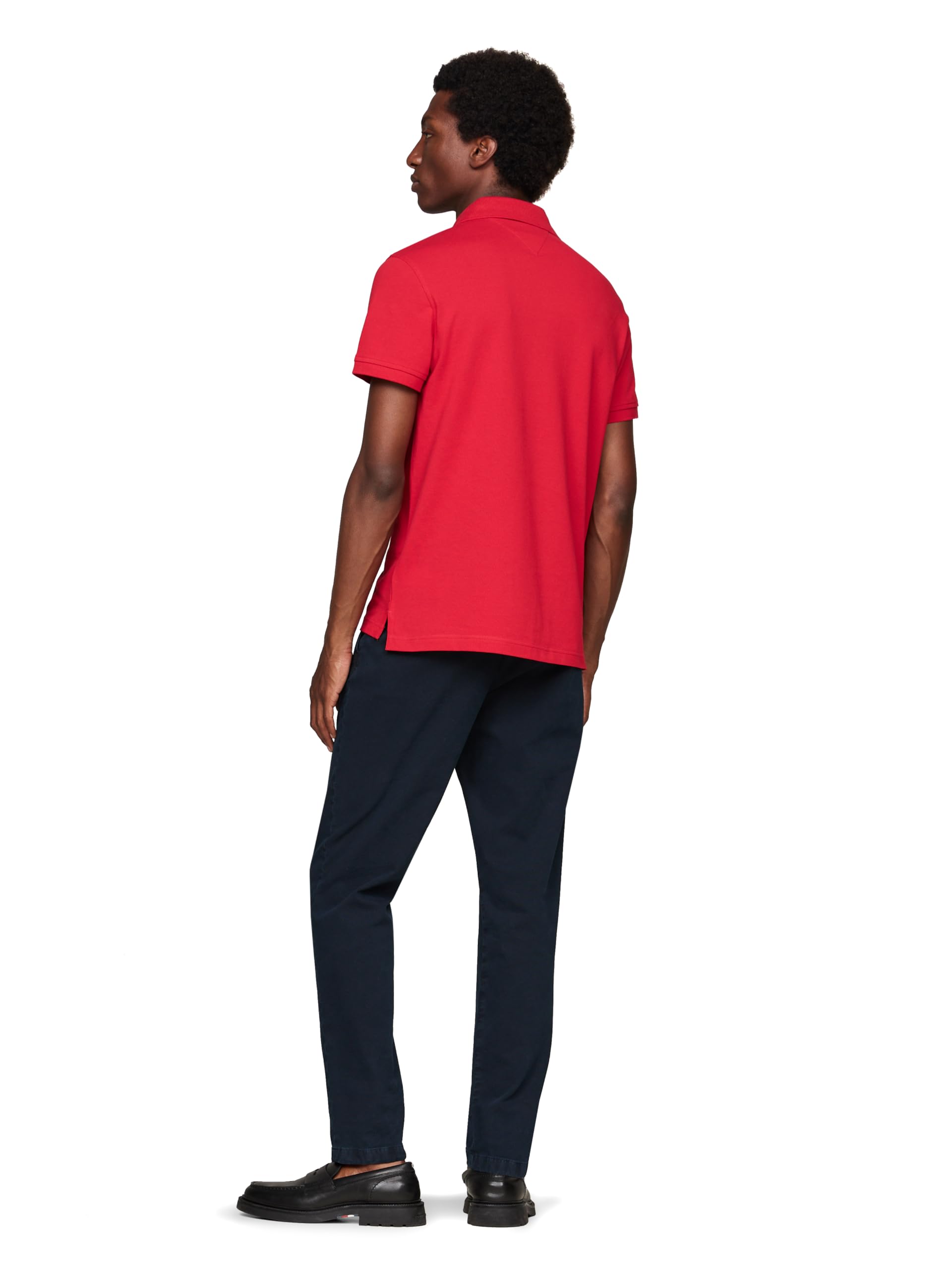 Foto 4 pulgar | Polo Tommy Hilfiger 1985 Slim De Manga Corta Para Hombre - Venta Internacional.