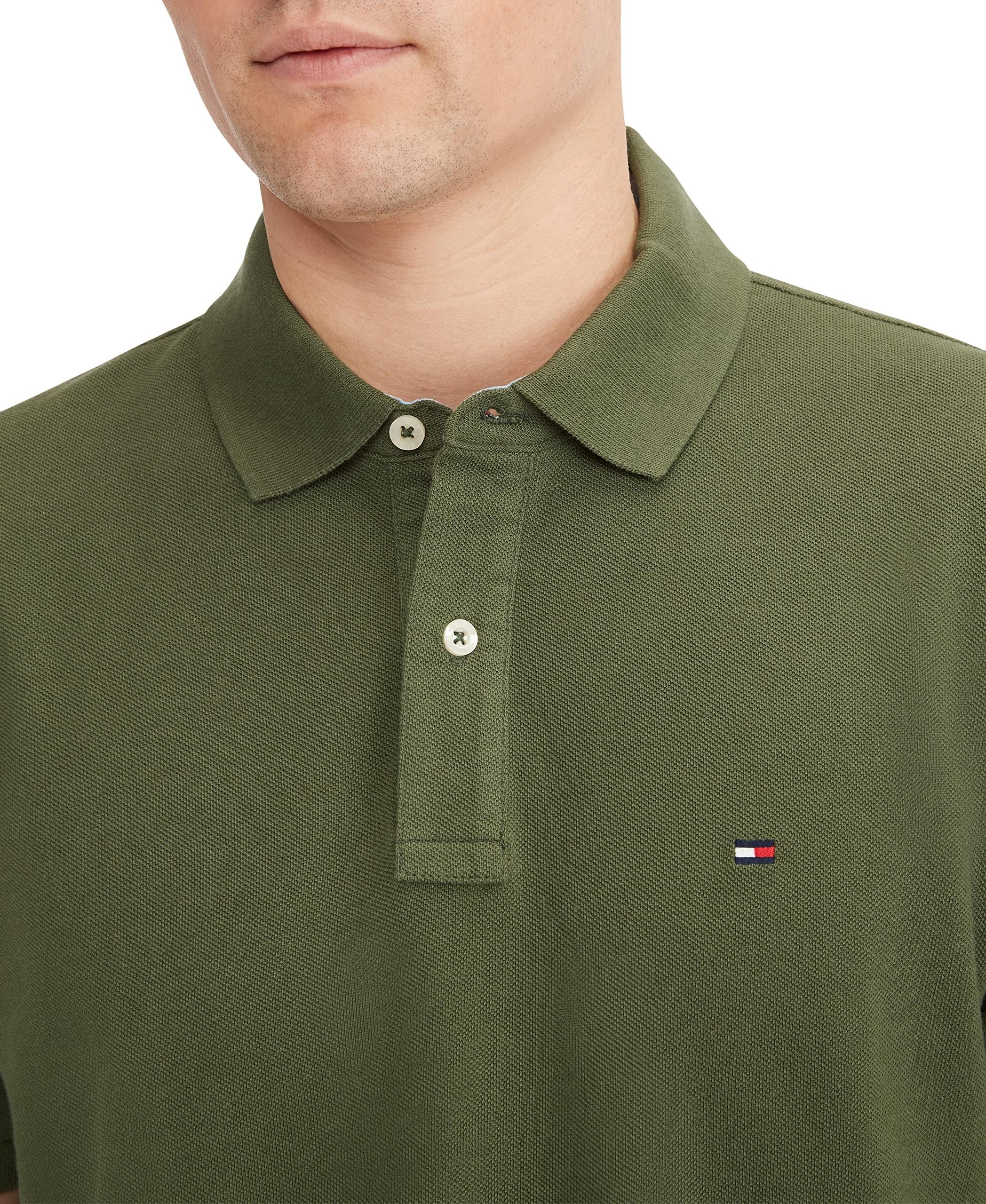 Foto 4 pulgar | Polo Tommy Hilfiger De Manga Corta, Corte Clásico, Color Tomillo - Venta Internacional.