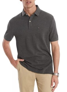 Foto 1 | Polo Tommy Hilfiger Classic Fit Para Hombre Gris Xl - Venta Internacional.