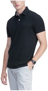 Foto 1 | Polo Tommy Hilfiger De Manga Corta Para Hombre Dark Sable - Venta Internacional.