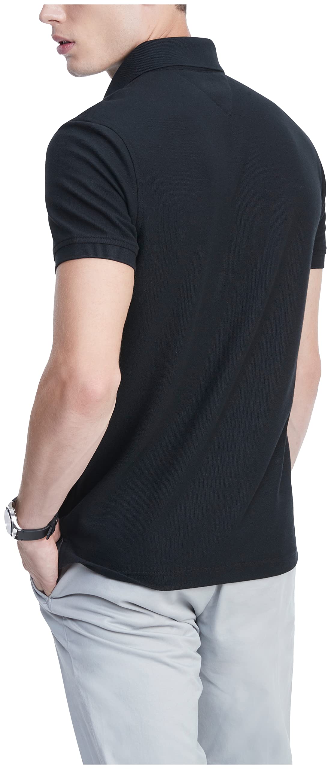 Foto 3 pulgar | Polo Tommy Hilfiger De Manga Corta Para Hombre Dark Sable - Venta Internacional.