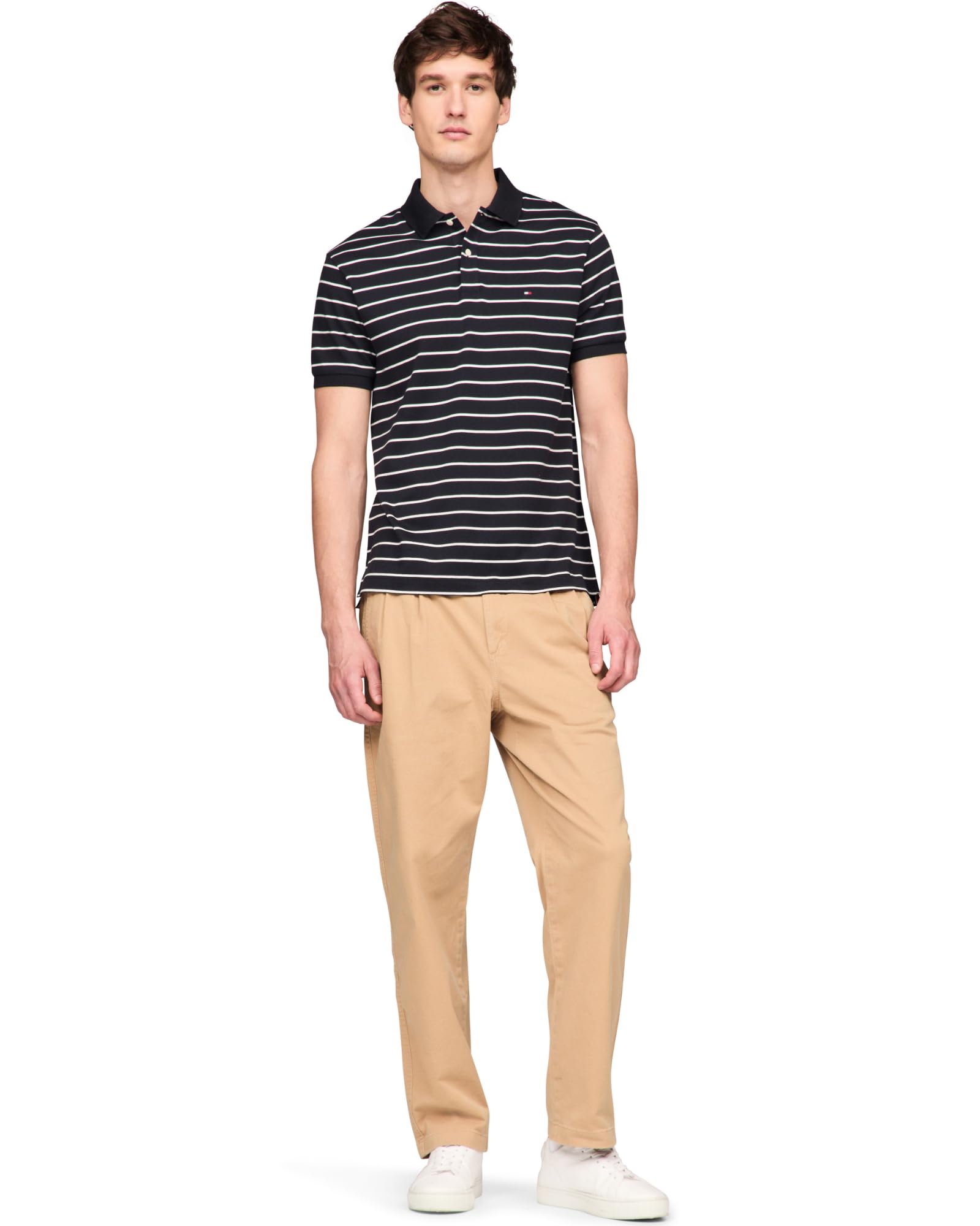 Foto 5 pulgar | Polo Tommy Hilfiger De Algodón Líquido De Corte Regular Para Hombre - Venta Internacional.