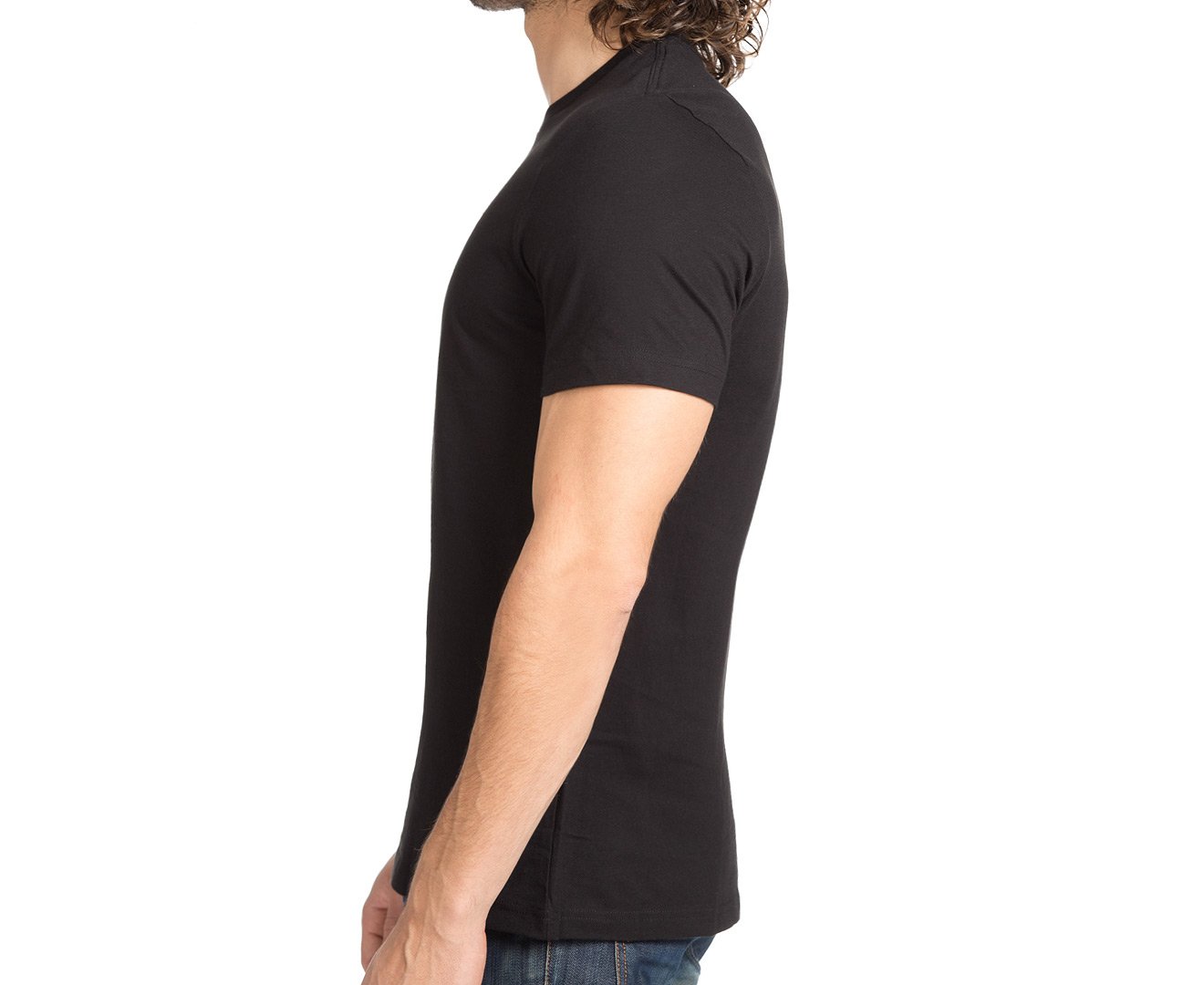 Foto 5 pulgar | Camiseta De Pijama Con Cuello Redondo Con La Bandera De Tommy Hilfiger Para Hombre, Color Negro - Venta Internacional.