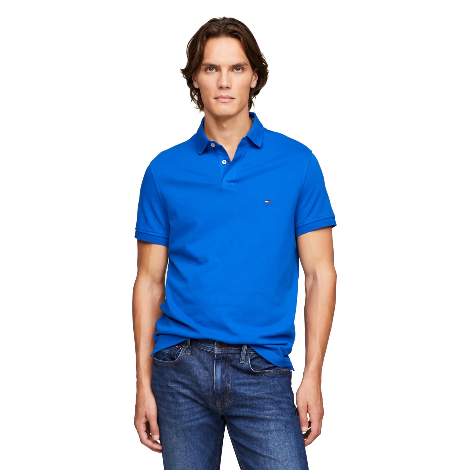 Polo Tommy Hilfiger 1985 Slim De Manga Corta Para Hombre - Venta Internacional.