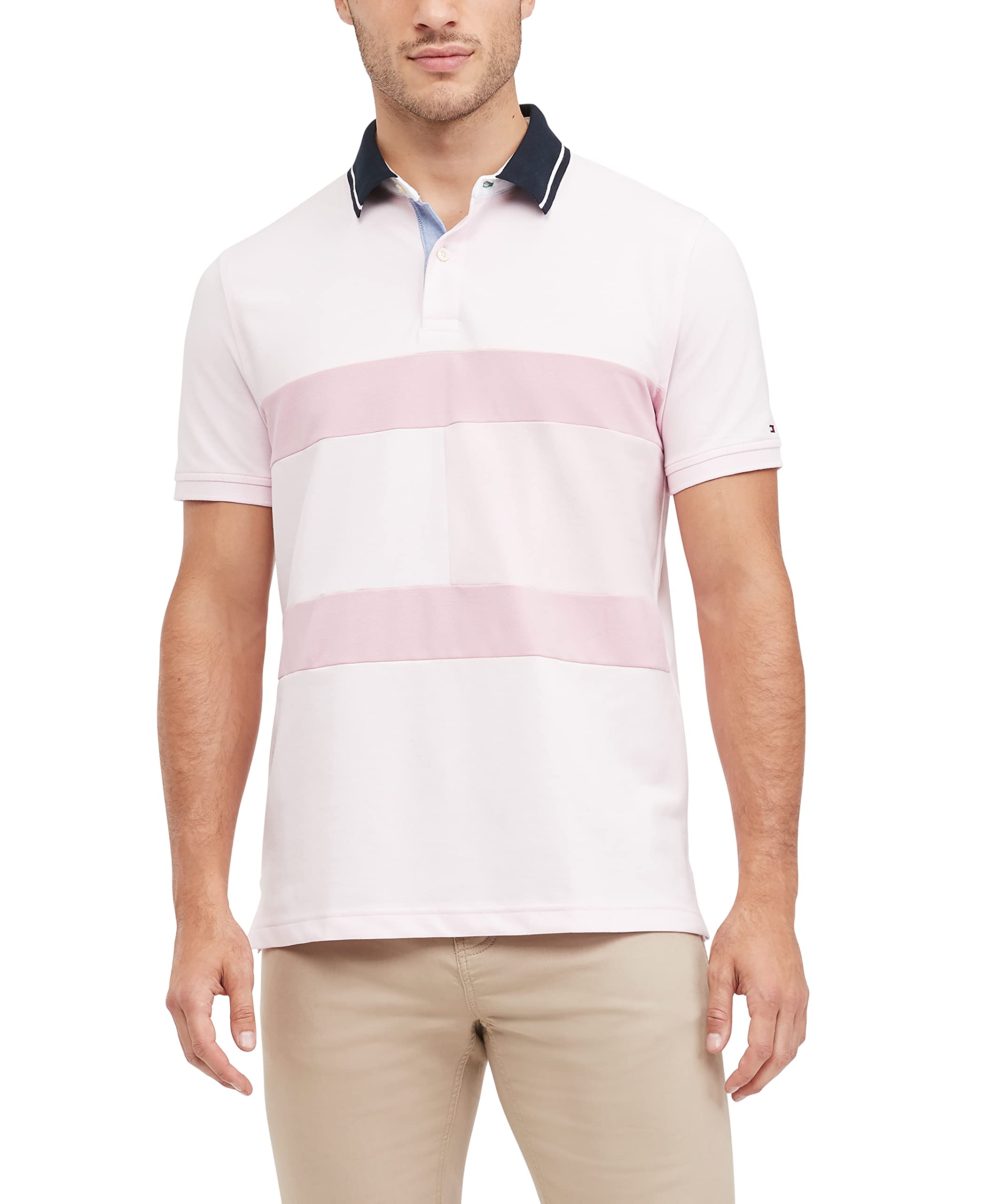 Polo Tommy Hilfiger De Piqué De Algodón De Manga Corta Para Hombre - Venta Internacional.