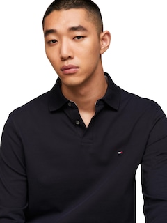 Foto 2 | Polo Tommy Hilfiger De Manga Larga De Corte Regular Para Hombre - Venta Internacional.