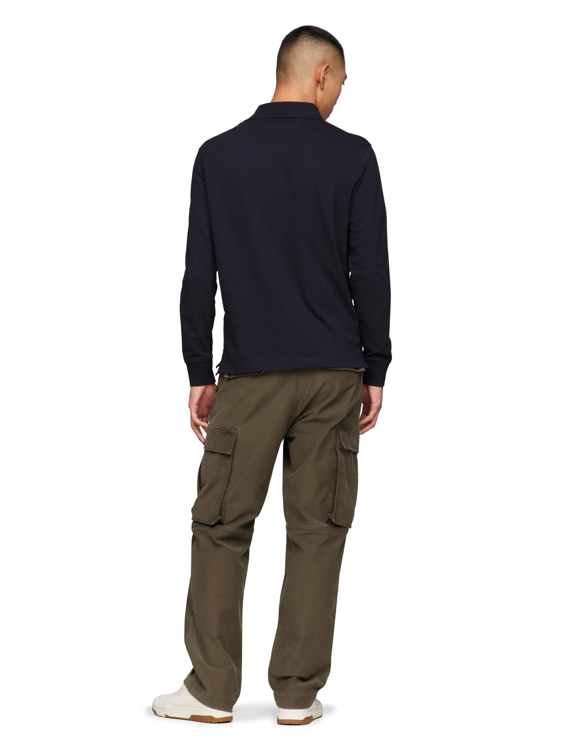 Foto 4 pulgar | Polo Tommy Hilfiger De Manga Larga De Corte Regular Para Hombre - Venta Internacional.