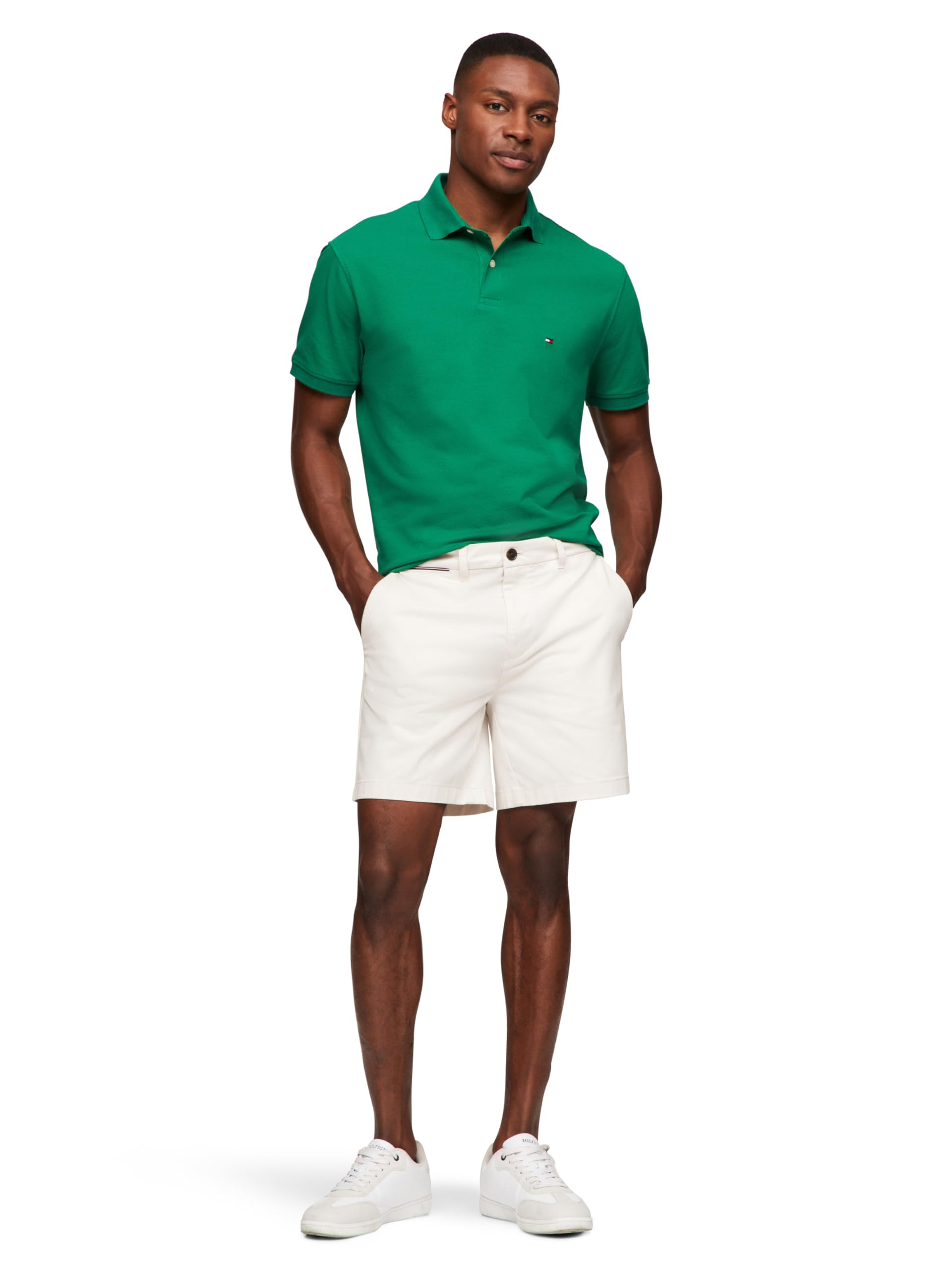 Foto 4 pulgar | Polo Tommy Hilfiger 1985 Slim De Manga Corta Para Hombre - Venta Internacional.