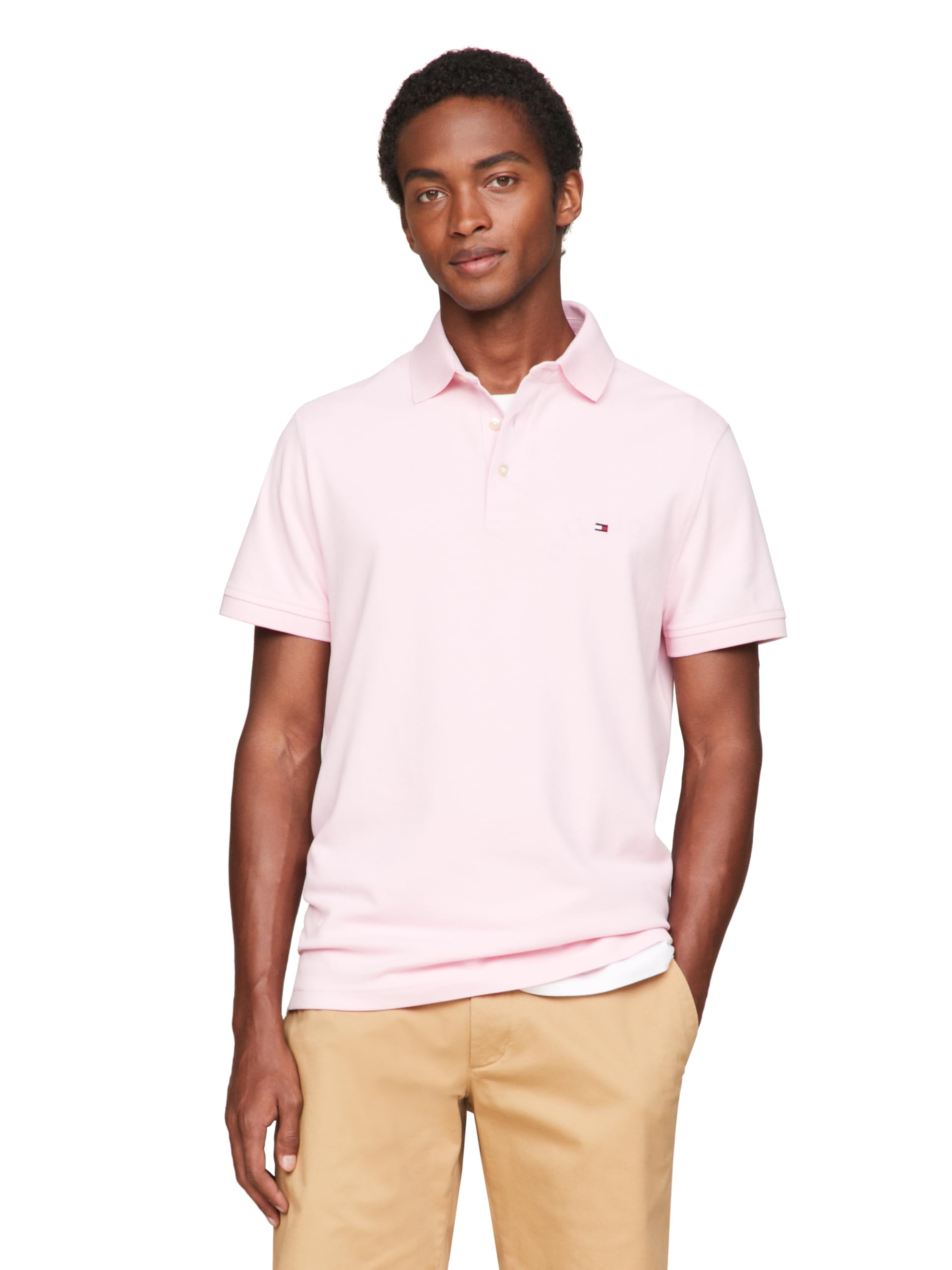 Foto 1 | Polo Tommy Hilfiger 1985 Slim De Manga Corta Para Hombre - Venta Internacional.