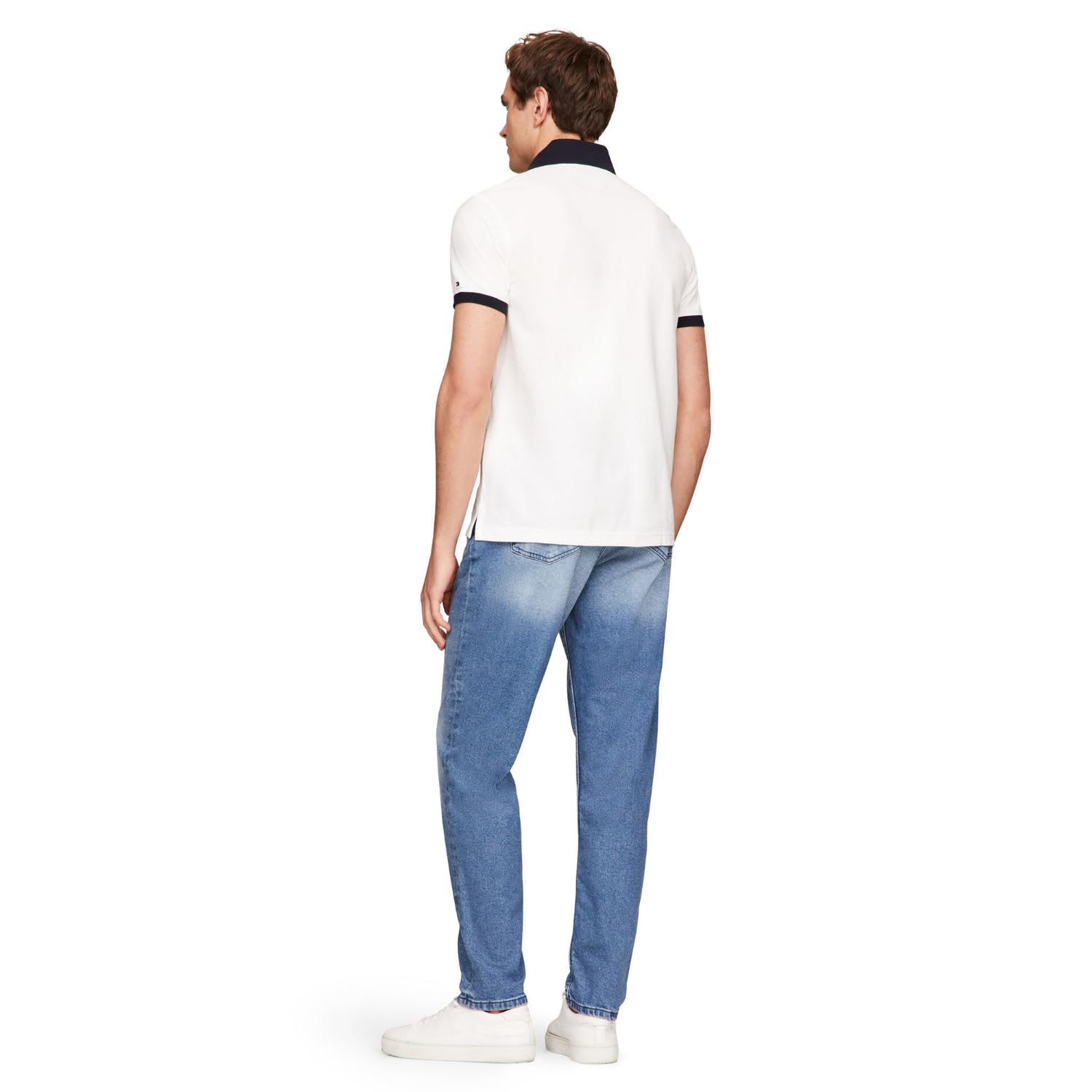 Foto 5 pulgar | Polo Con La Bandera Del Orgullo De Tommy Hilfiger Para Hombre, De Corte Personalizado - Venta Internacional.