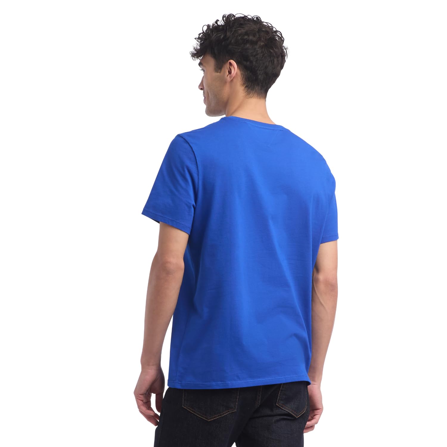 Foto 5 pulgar | Camiseta Tommy Hilfiger De Manga Corta Con Cuello Redondo Y Bolsillo Para Hombre - Venta Internacional.