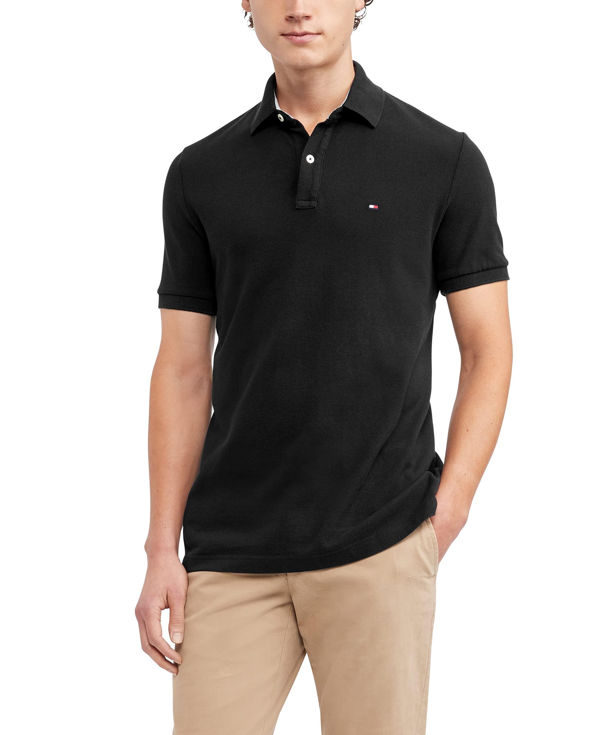 Foto 2 pulgar | Polo Tommy Hilfiger De Corte Regular Para Hombre Tommy Black - Venta Internacional.