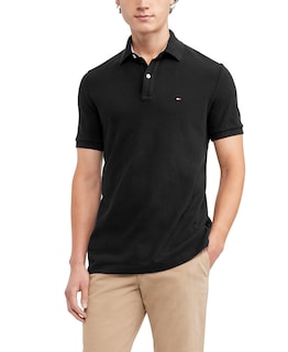Foto 1 | Polo Tommy Hilfiger De Corte Regular Para Hombre Tommy Black - Venta Internacional.
