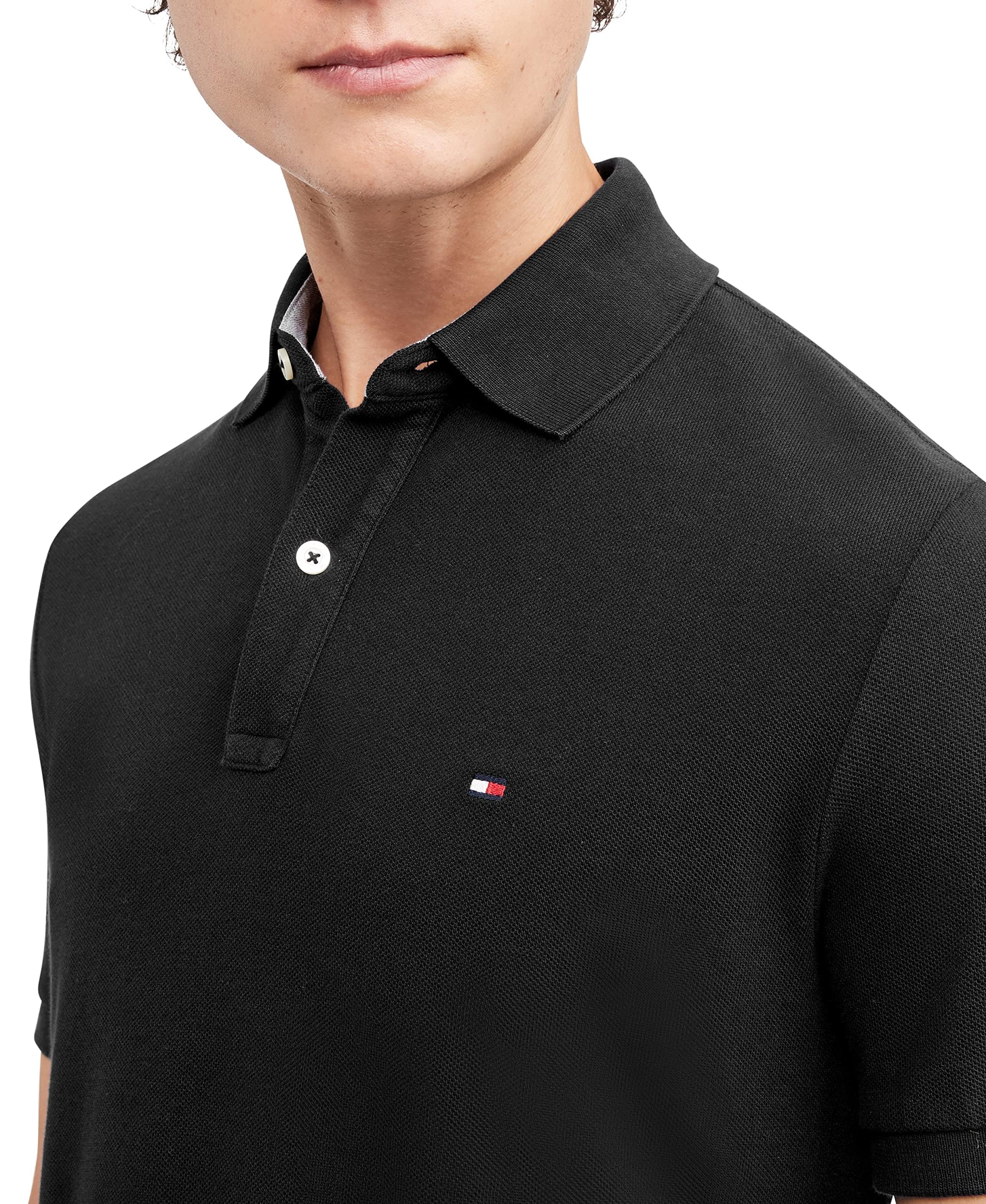 Foto 4 pulgar | Polo Tommy Hilfiger De Corte Regular Para Hombre Tommy Black - Venta Internacional.
