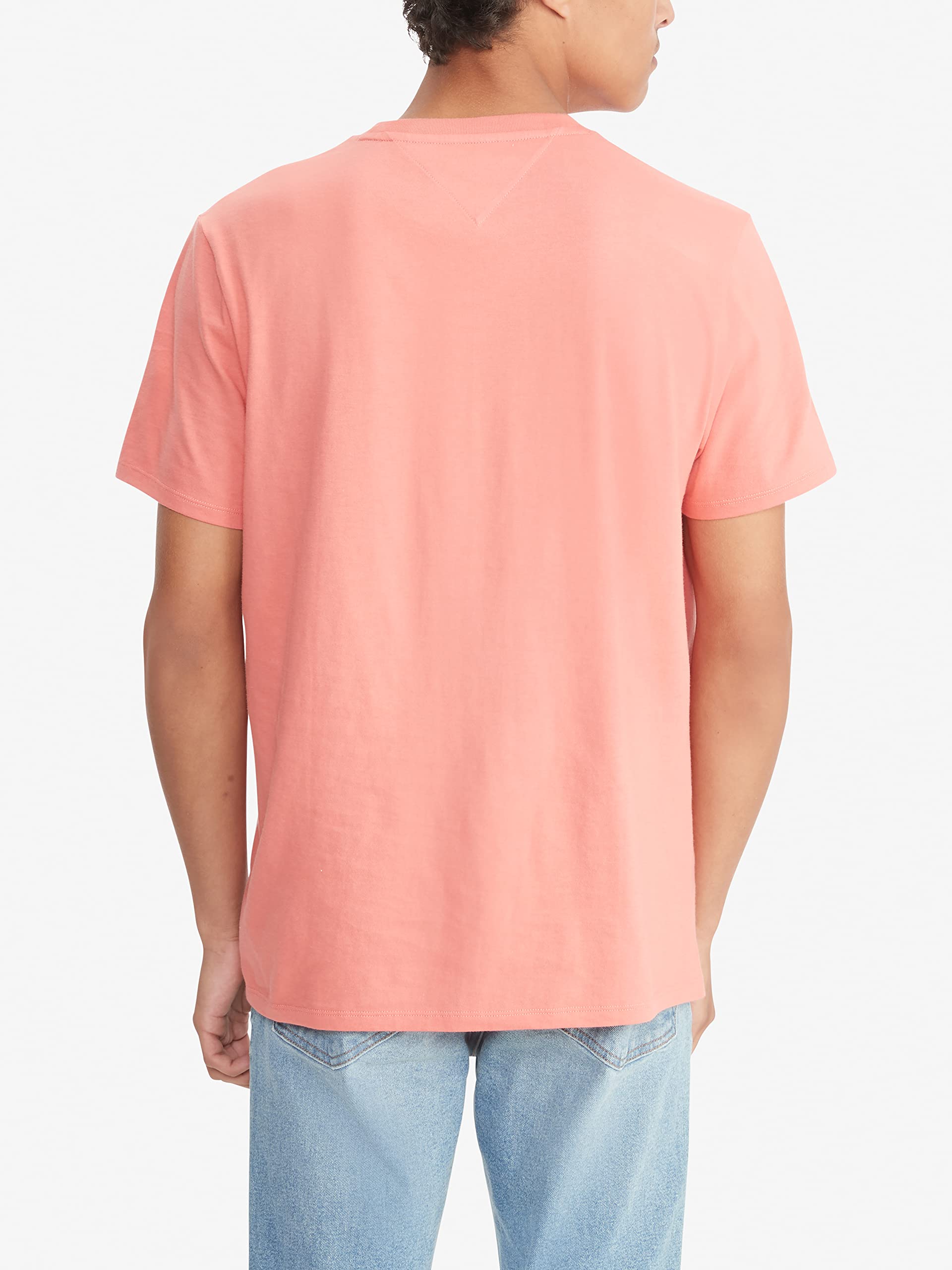 Foto 3 pulgar | Camiseta Tommy Hilfiger Para Hombre, Manga Corta, Cuello Redondo, Naranja - Venta Internacional.