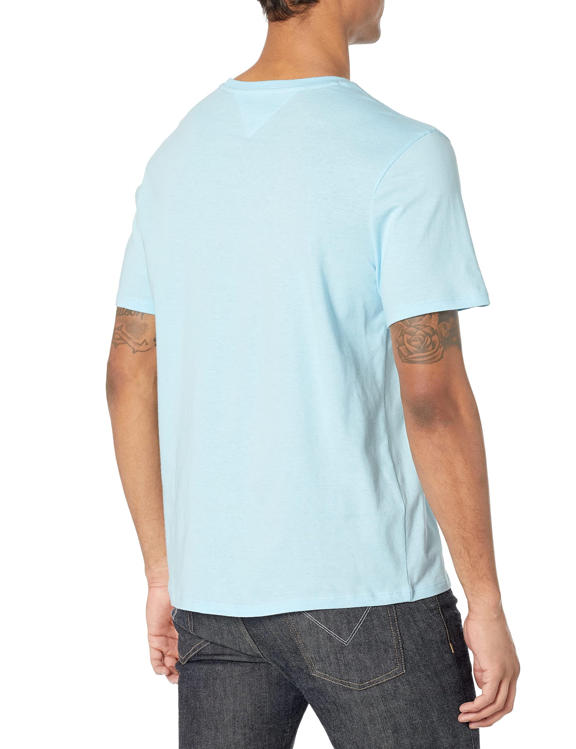 Foto 6 pulgar | Camiseta Tommy Hilfiger De Manga Corta Con Cuello Redondo Y Bolsillo Para Hombre - Venta Internacional.