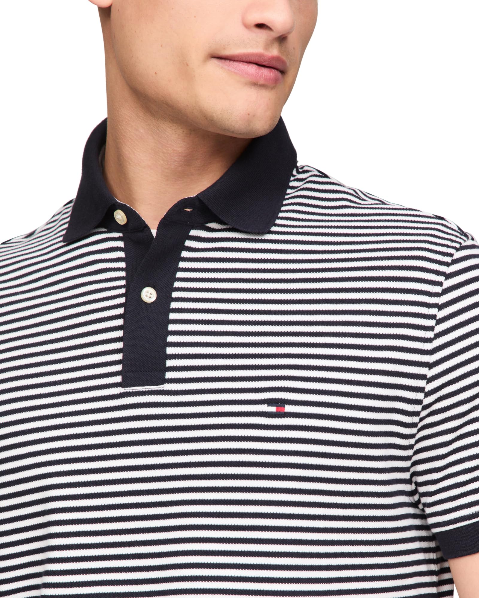 Foto 3 pulgar | Polo Tommy Hilfiger 1985 De Manga Corta Regular Para Hombre - Venta Internacional.