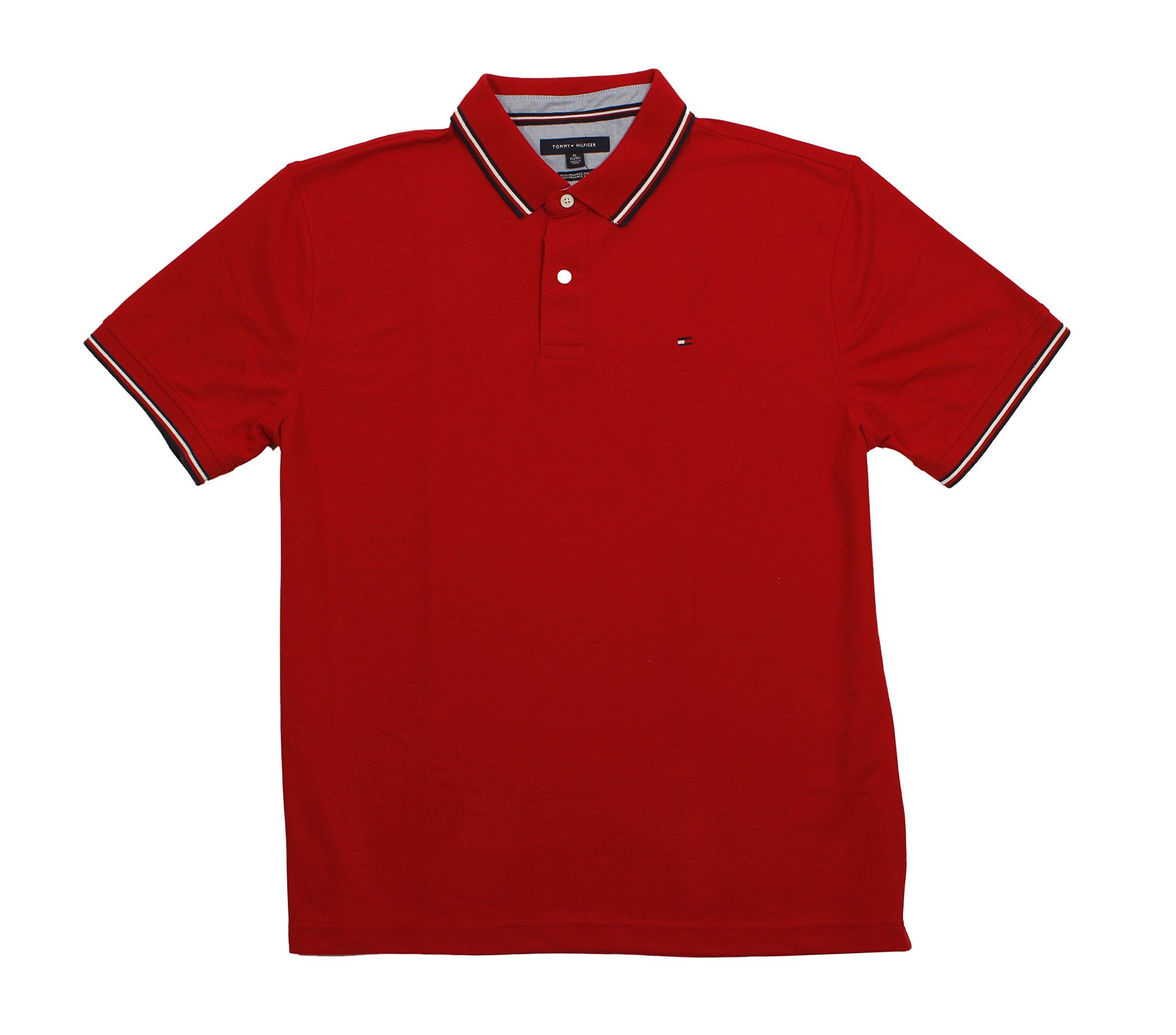 Foto 2 pulgar | Polo Tommy Hilfiger Cuello Rojo para Hombre - Venta Internacional