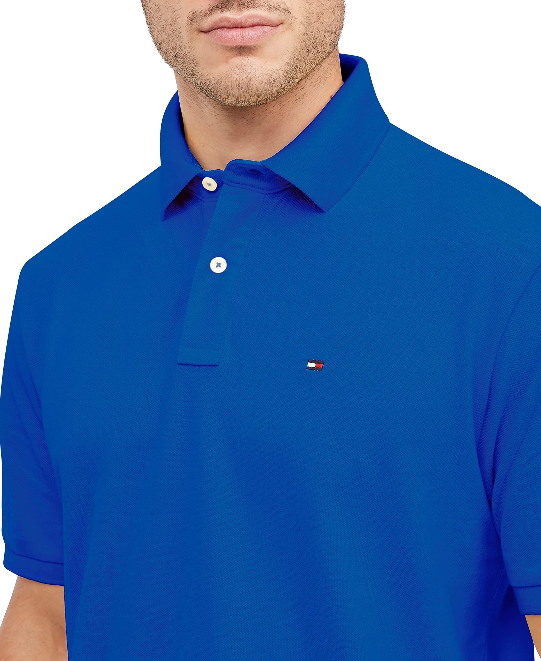 Foto 4 pulgar | Polo Tommy Hilfiger Brilliant Blue Para Hombre, Talla X-small - Venta Internacional.