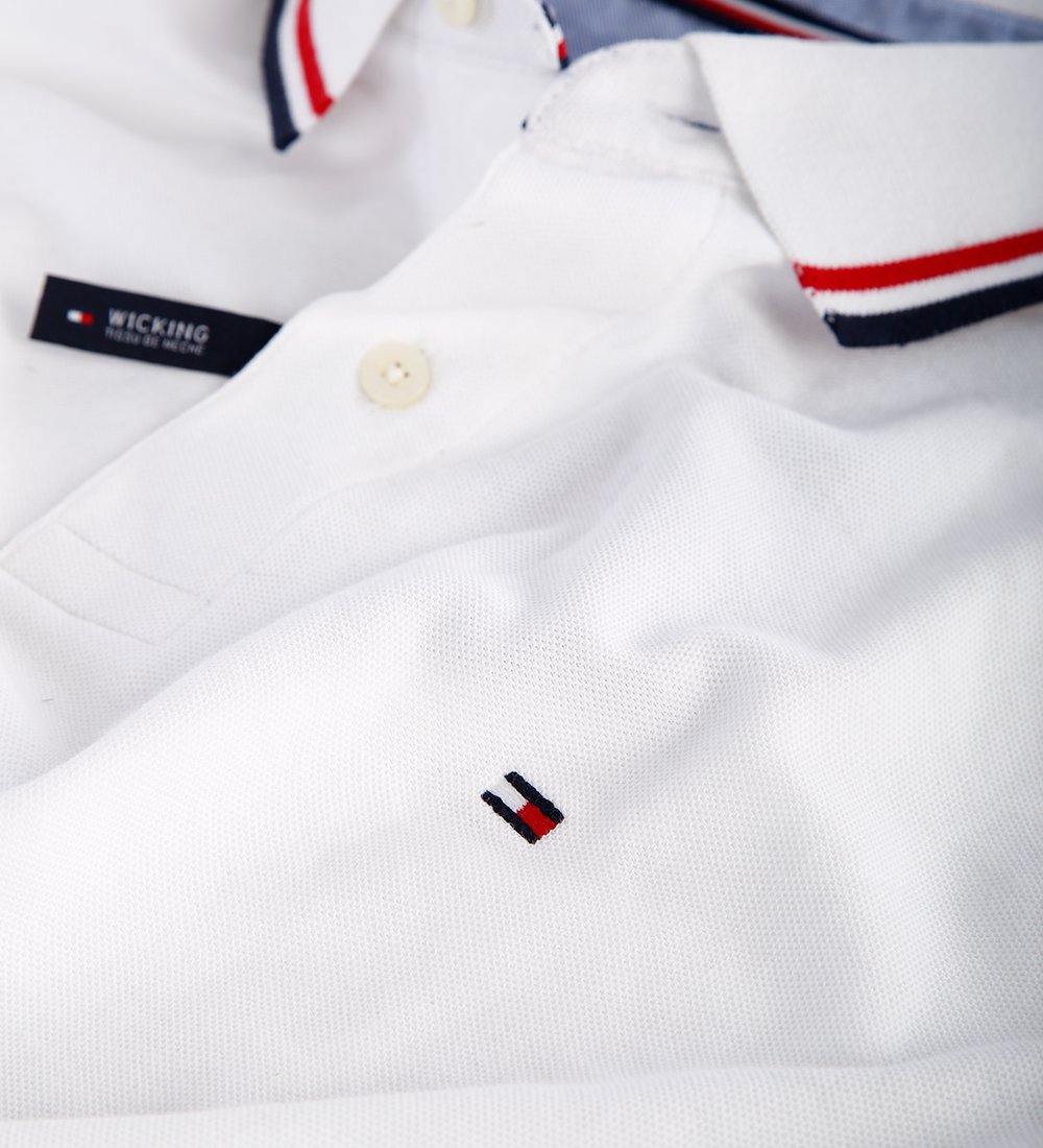 Foto 3 pulgar | Polo Tommy Hilfiger Cuello Blanco para Hombre - Venta Internacional