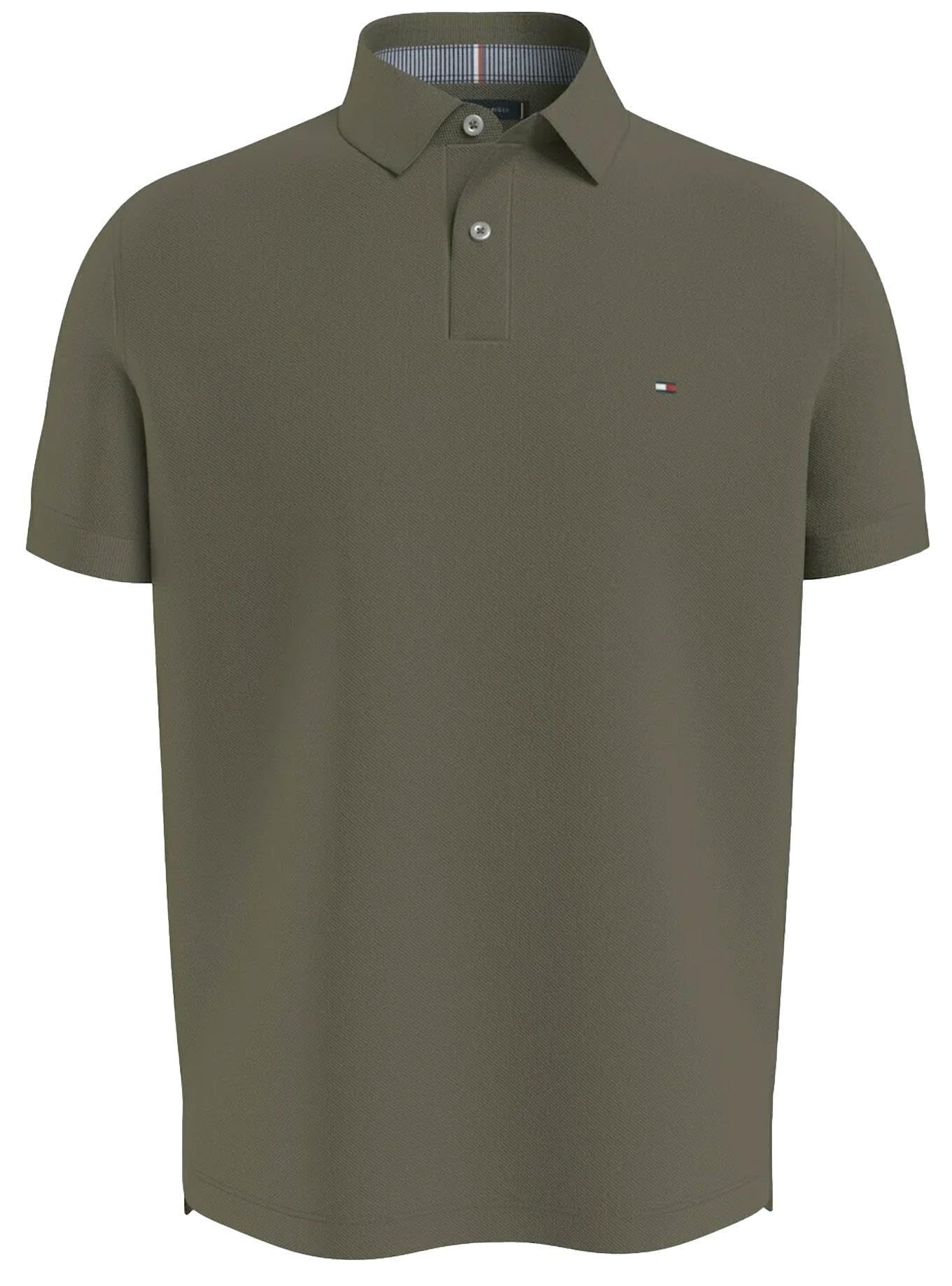 Foto 2 pulgar | Polo Tommy Hilfiger Verde Oliva de Corte Regular para Hombre - Venta Internacional